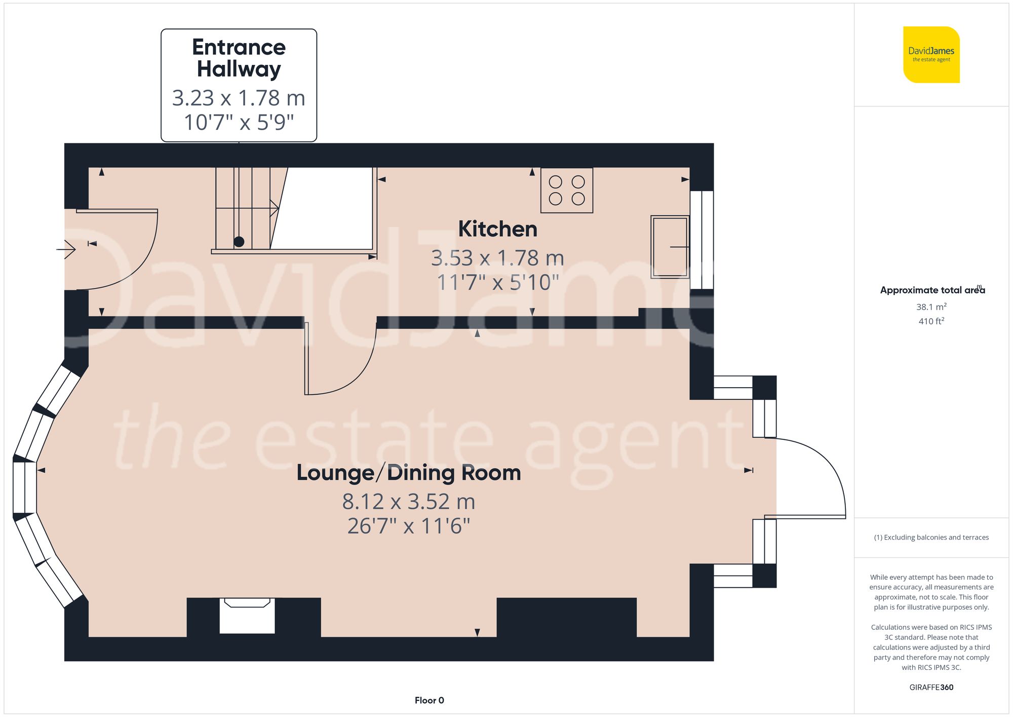Floorplan for Fairbank Crescent, Sherwood, Nottingham