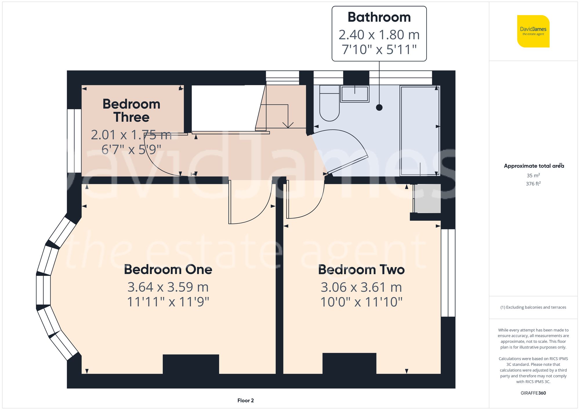 Floorplan for Fairbank Crescent, Sherwood, Nottingham