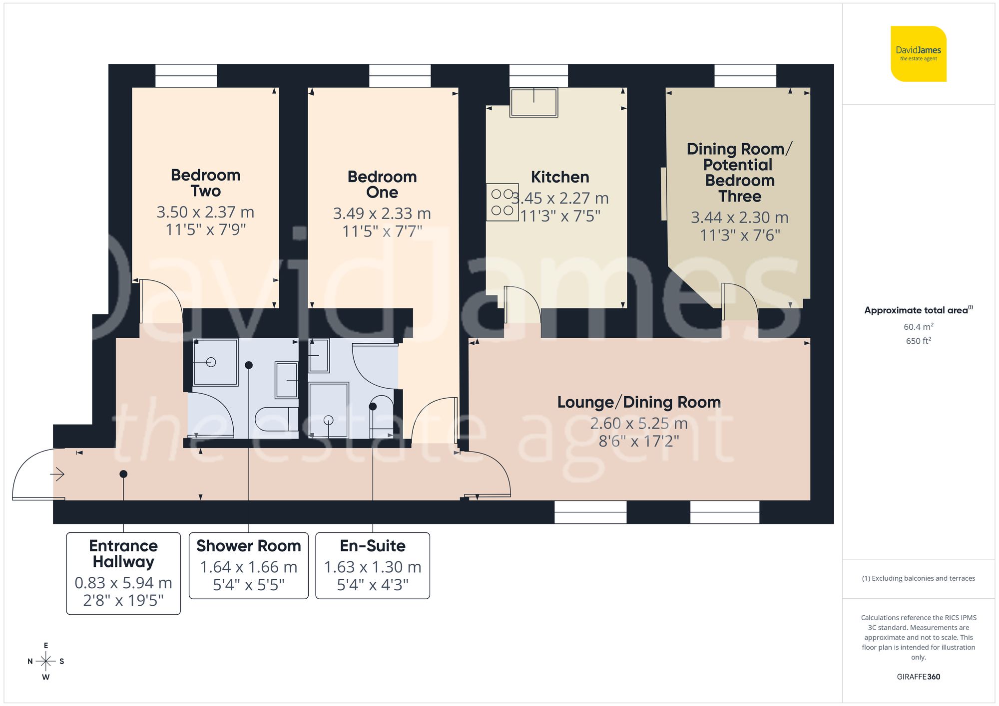 Floorplan for Hine Hall, Nottingham