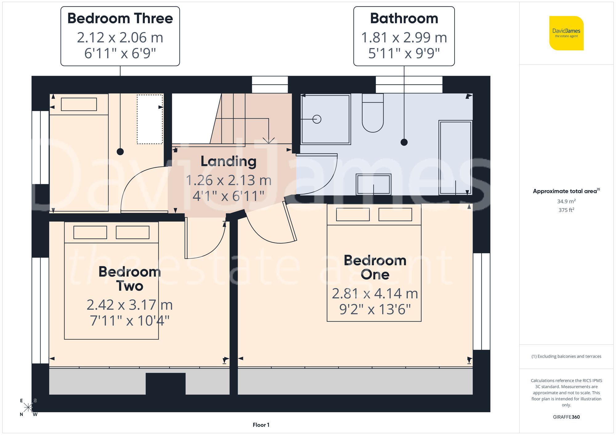 Floorplan for St. Marys Avenue, Gedling, Nottingham
