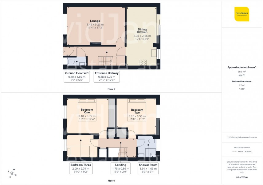 Floorplan for Holby Close, Top Valley, Nottingham