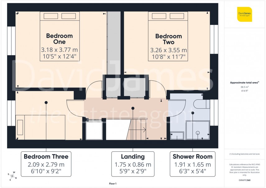 Floorplan for Holby Close, Top Valley, Nottingham