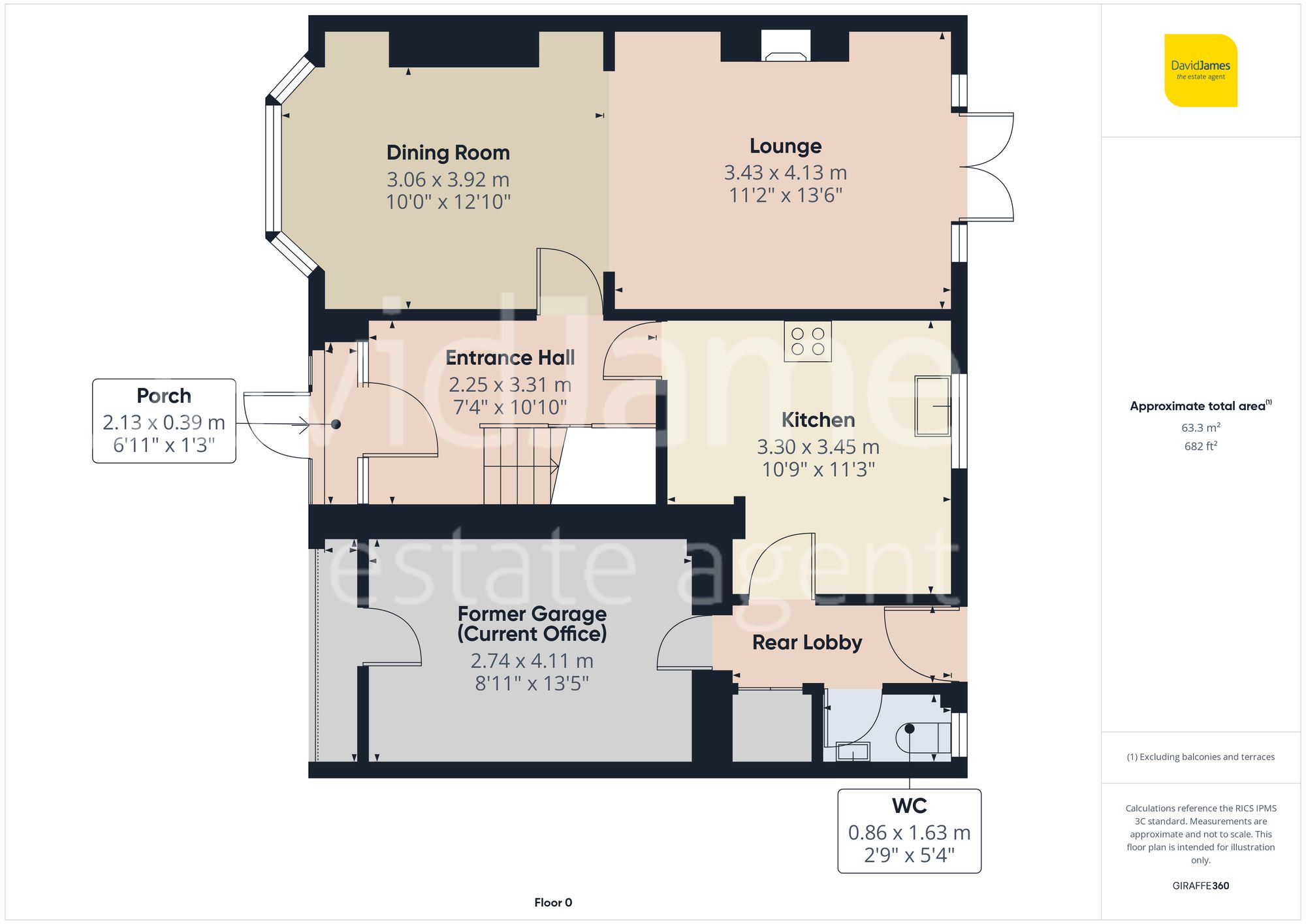 Floorplan for Bedale Road, Sherwood Dales, Nottingham