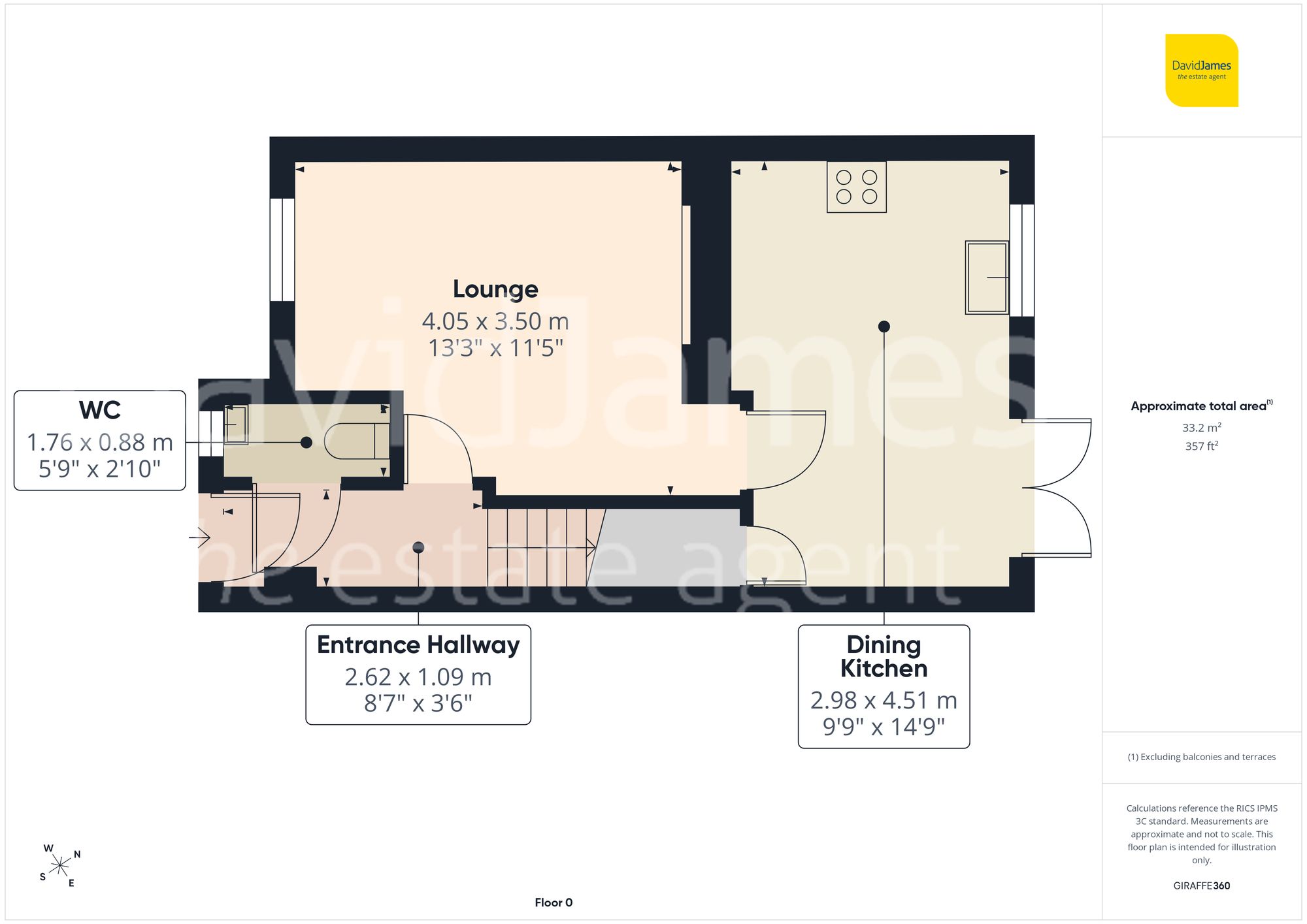 Floorplan for Howieson Court, Mapperley, Nottingham