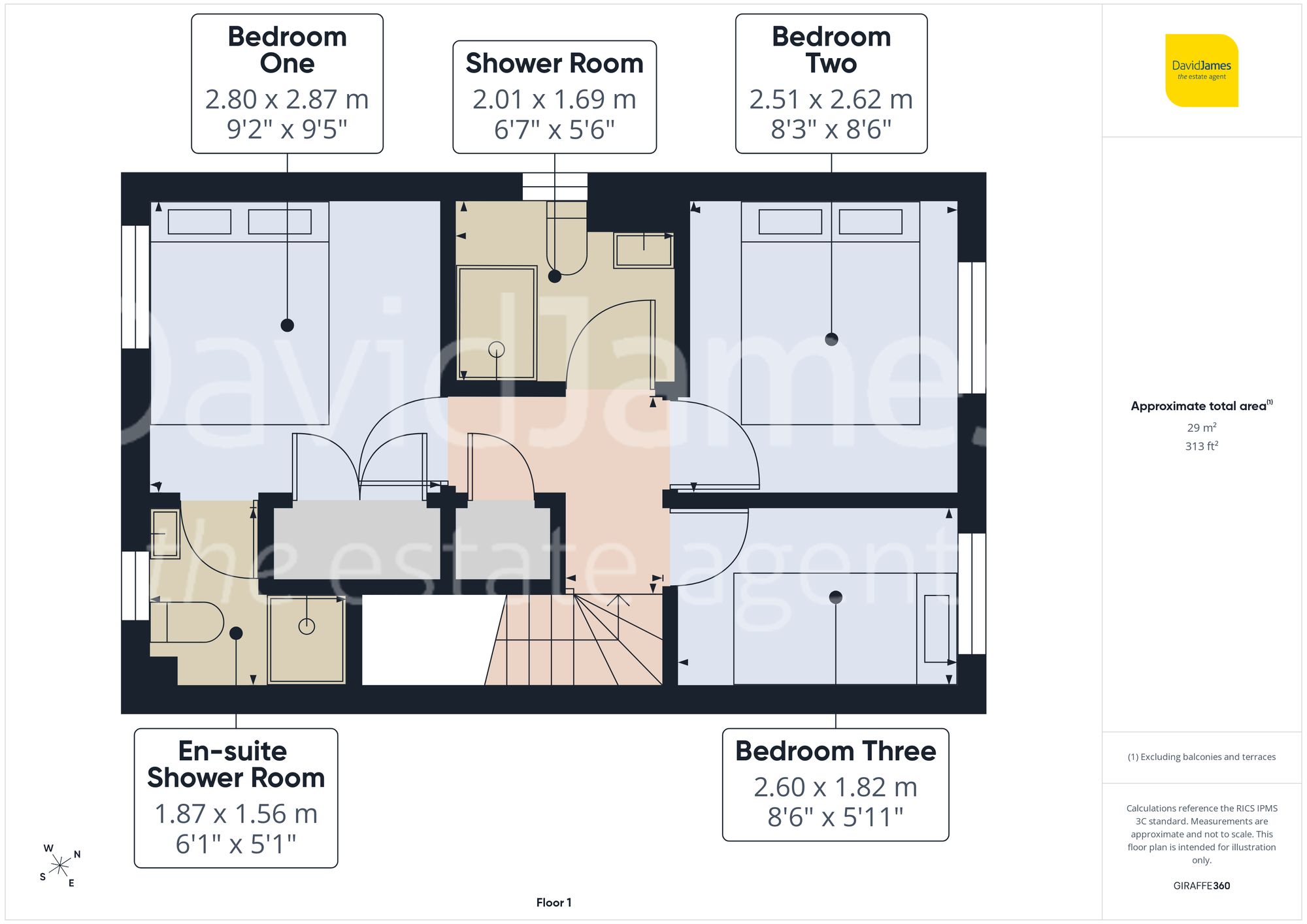 Floorplan for Howieson Court, Mapperley, Nottingham