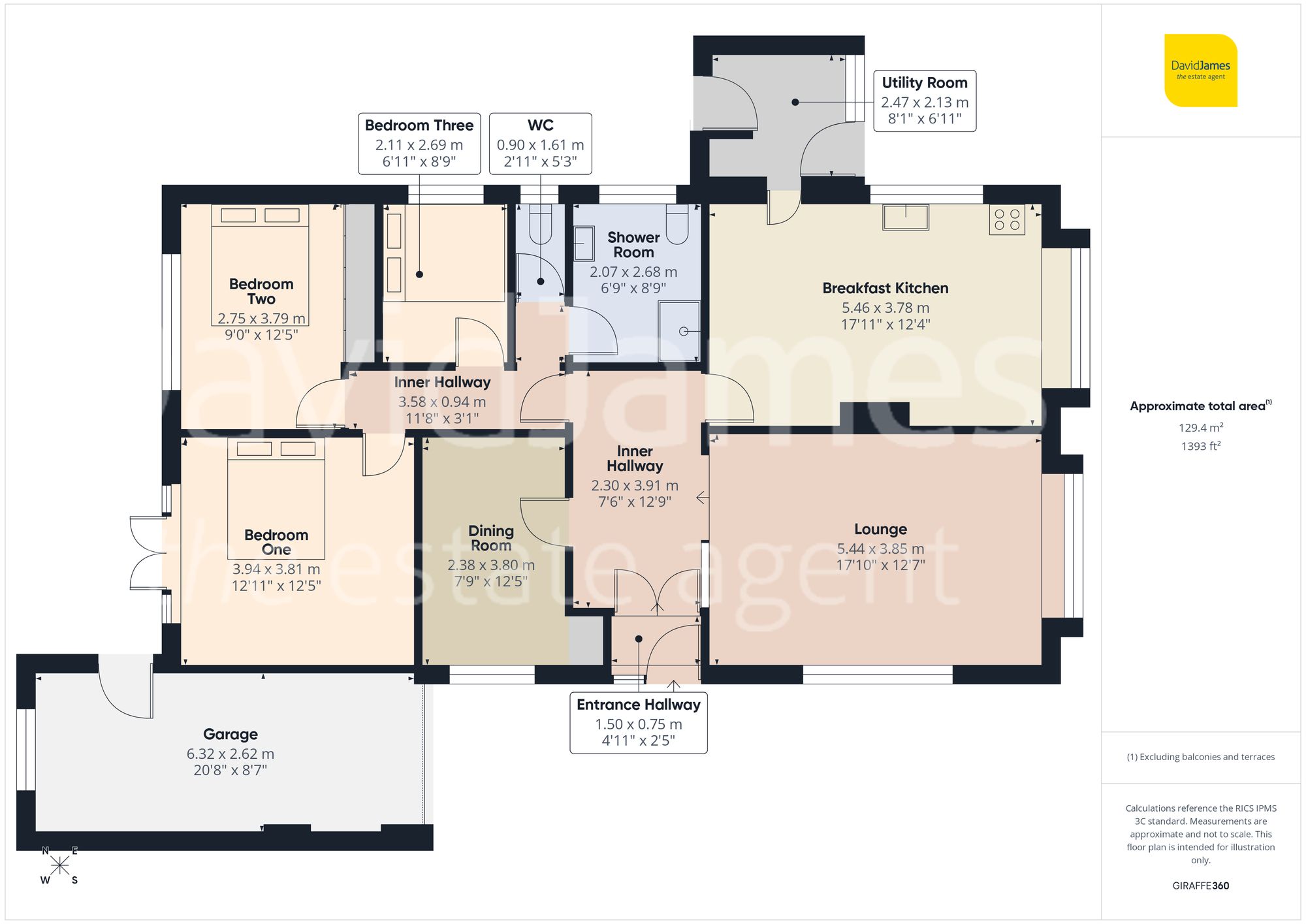 Floorplan for Plains Farm Close, Mapperley, Nottingham