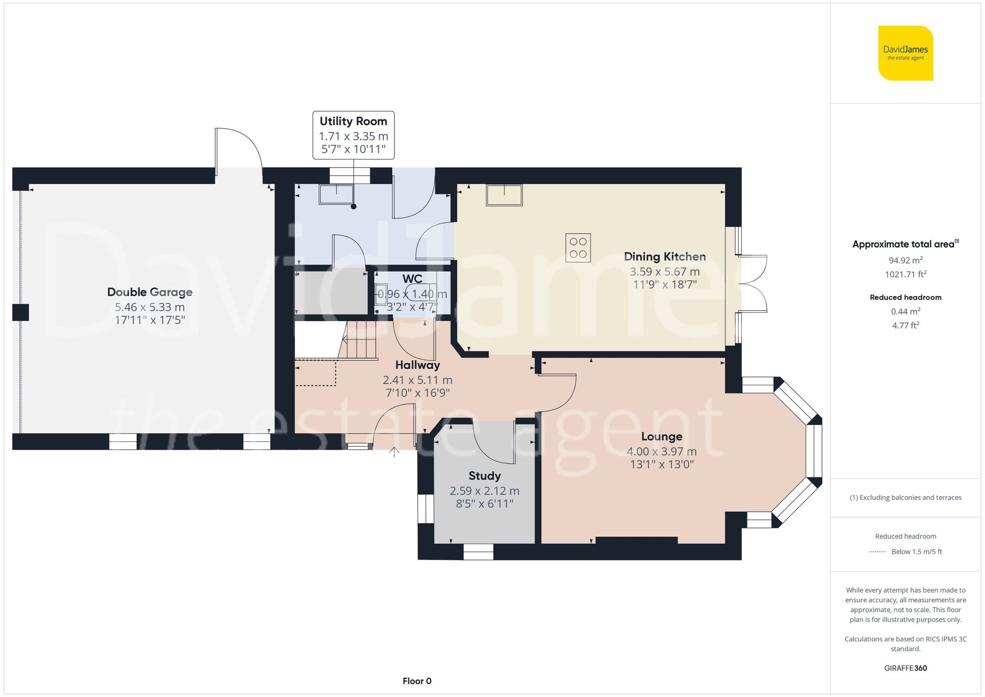 Floorplan for De Buseli Close, Gedling, Nottingham