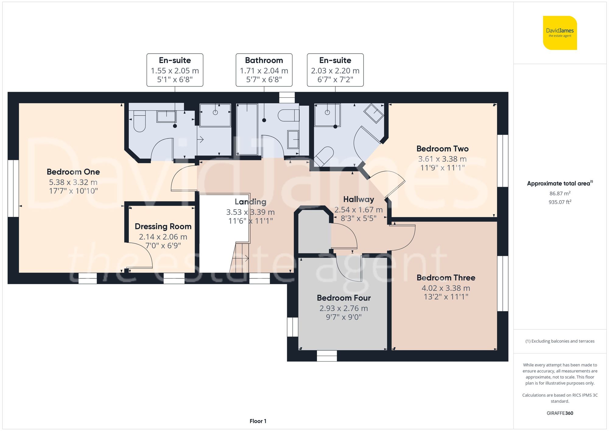 Floorplan for De Buseli Close, Gedling, Nottingham