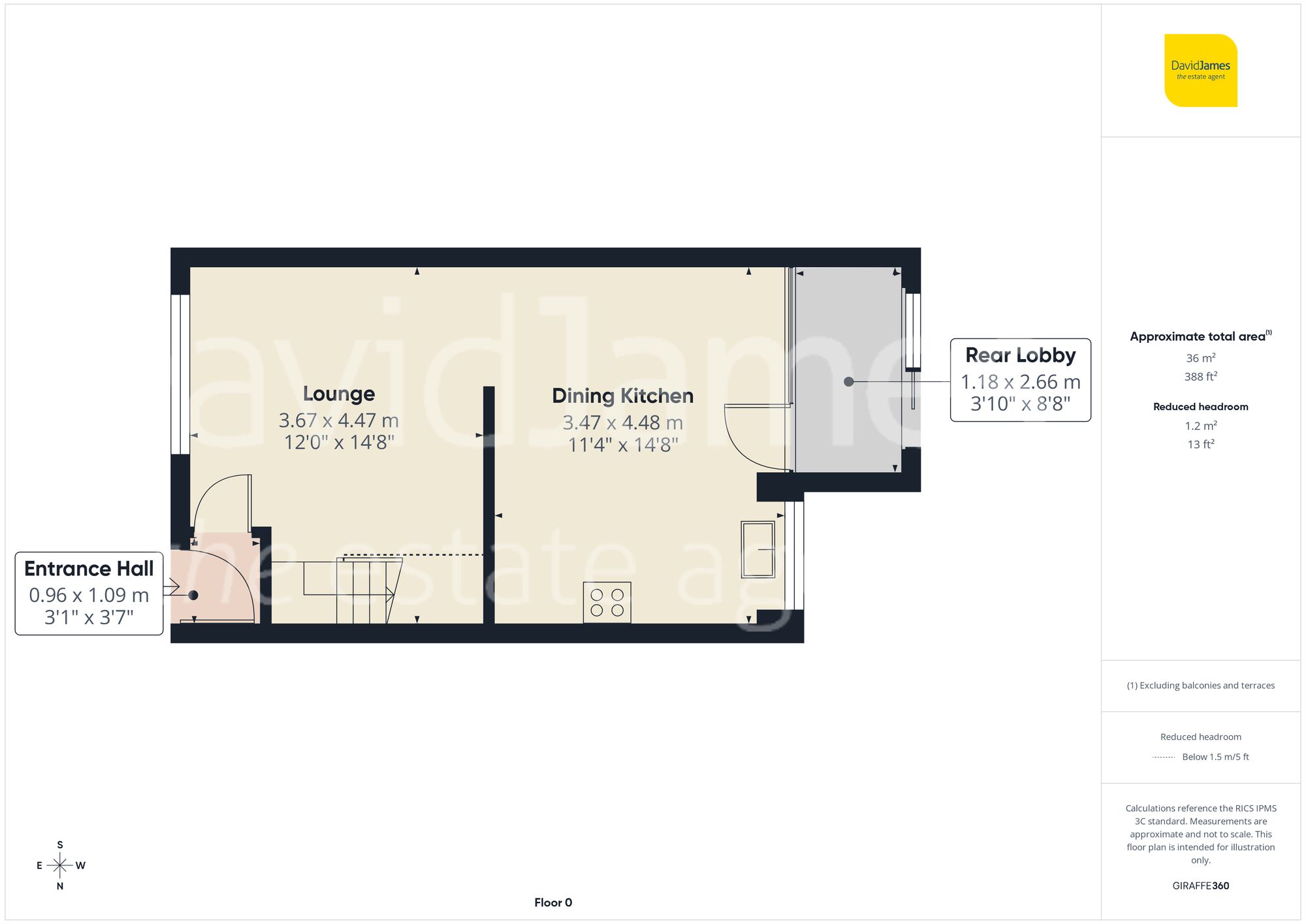 Floorplan for Park View, Mapperley, Nottingham