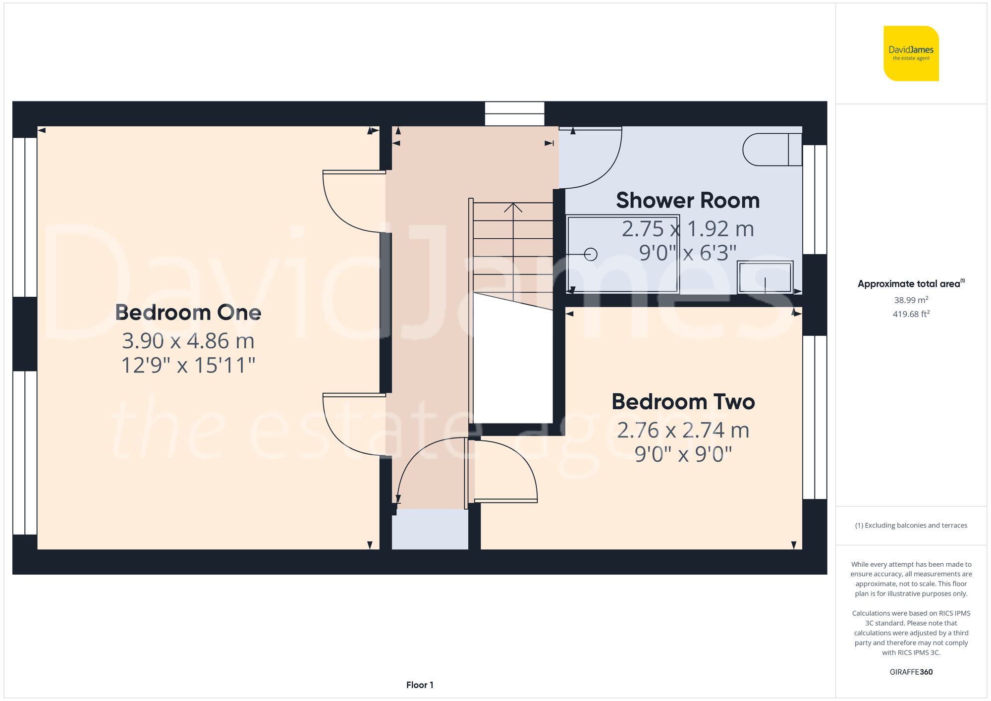 Floorplan for Featherstone Close, Gedling, Nottingham