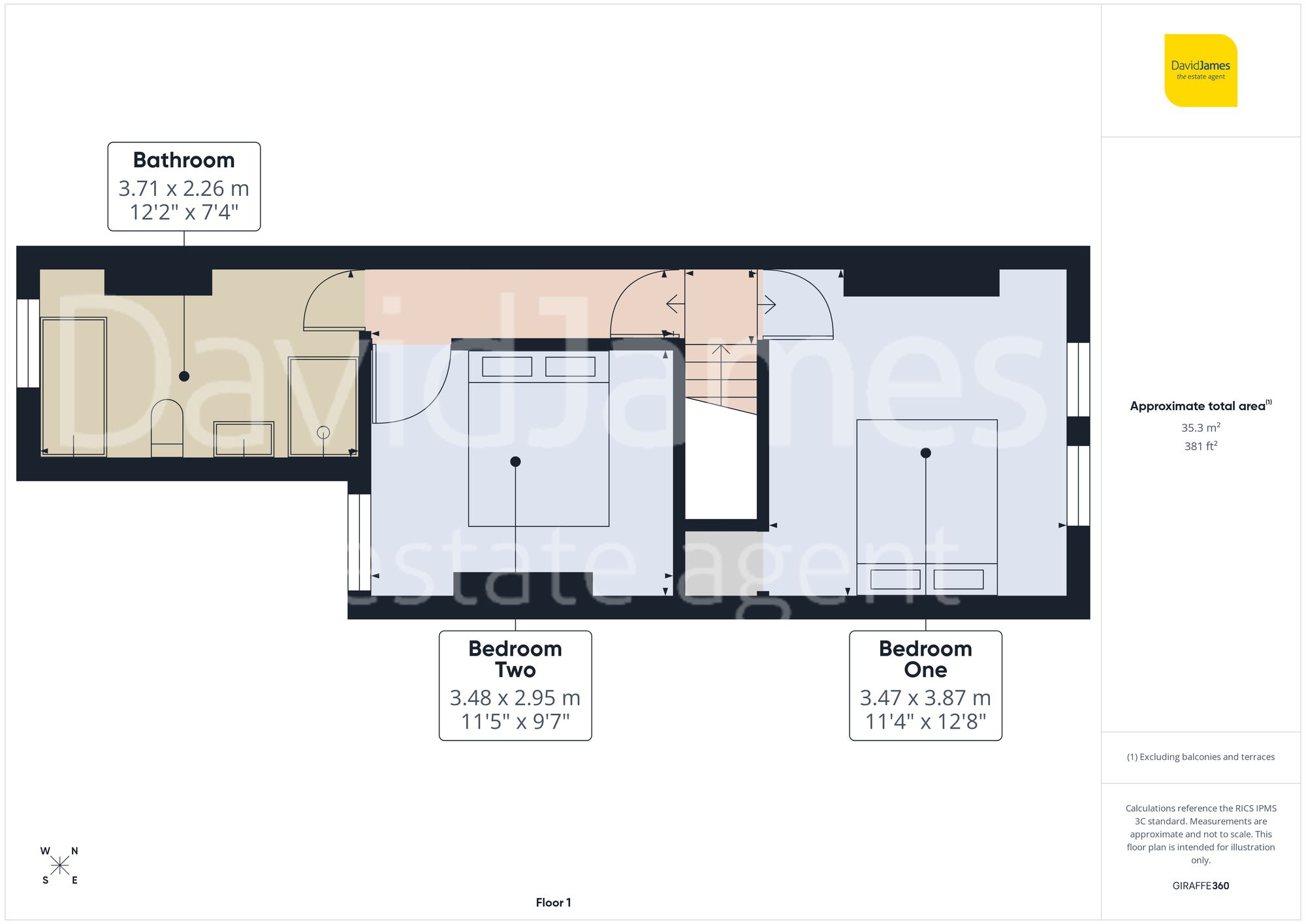 Floorplan for Nuthall Road, Nottingham
