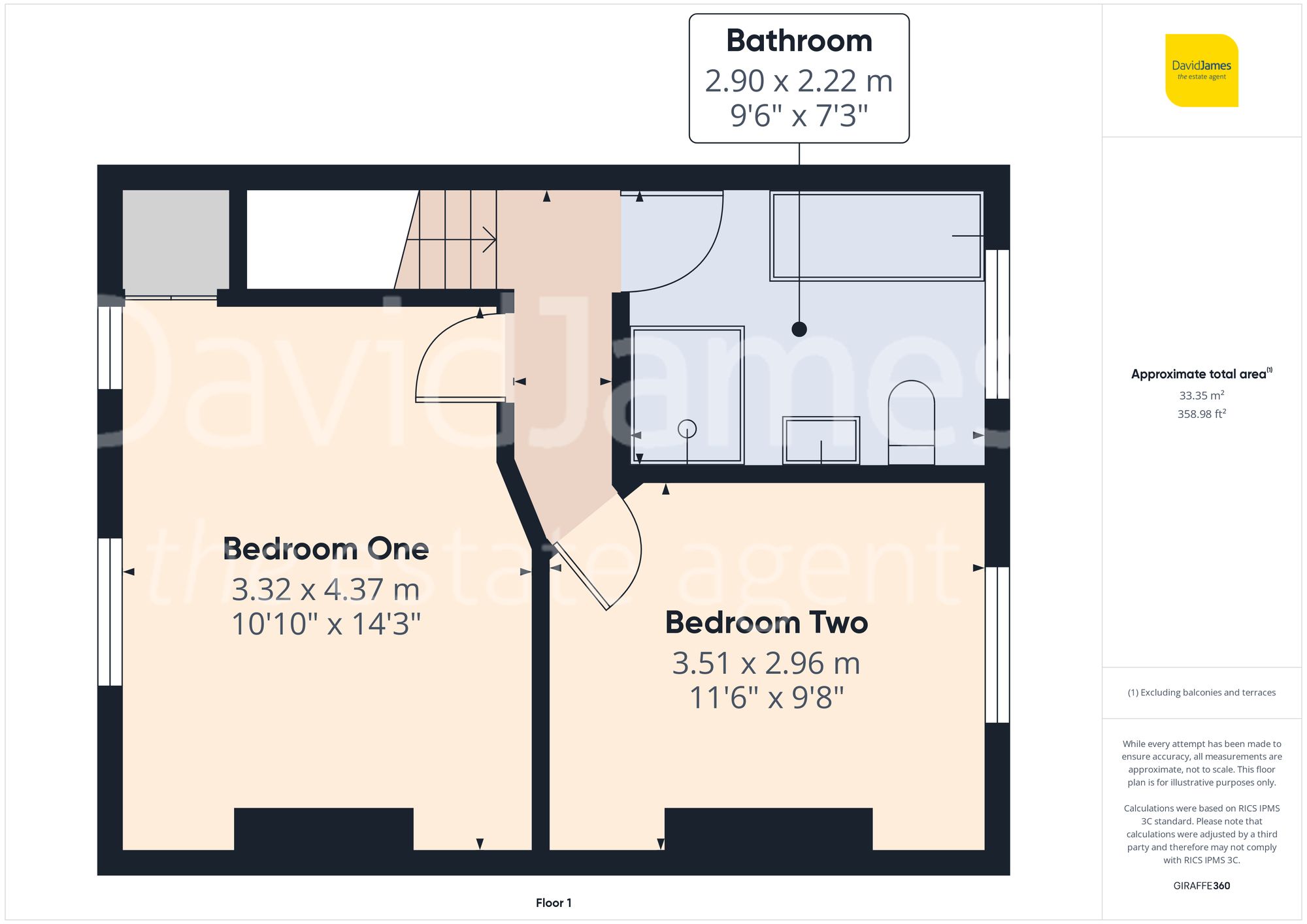 Floorplan for Marlow Avenue, Nottingham