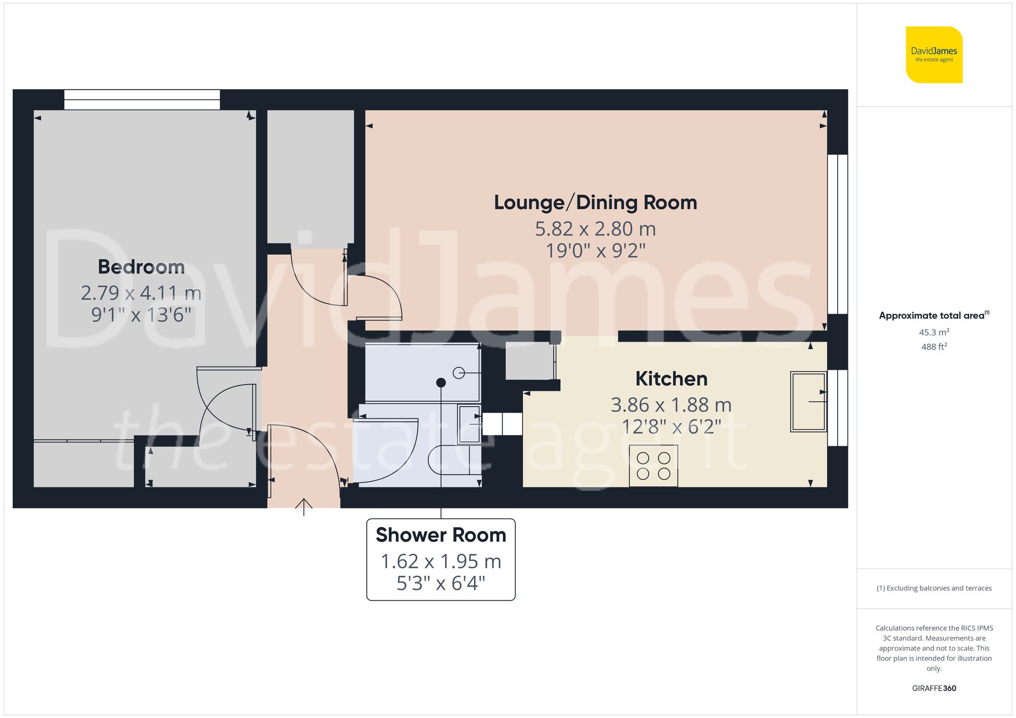 Floorplan for Princess Close, Gedling, Nottingham