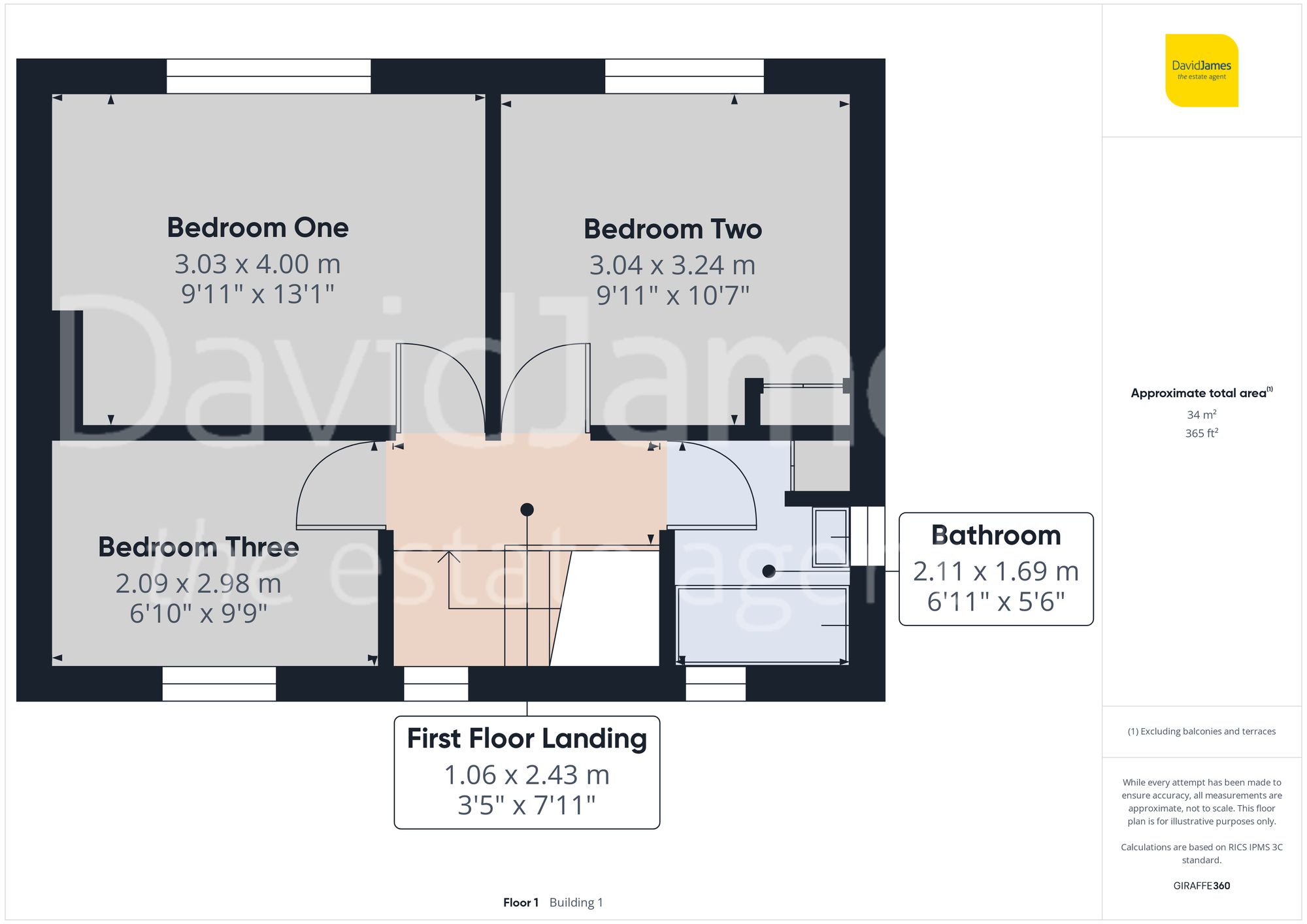 Floorplan for Burlington Road, Carlton, Nottingham