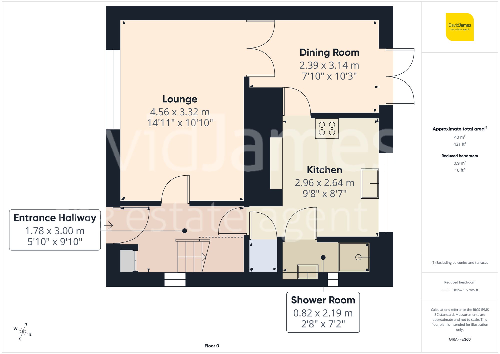 Floorplan for Southfield Road, Nottingham