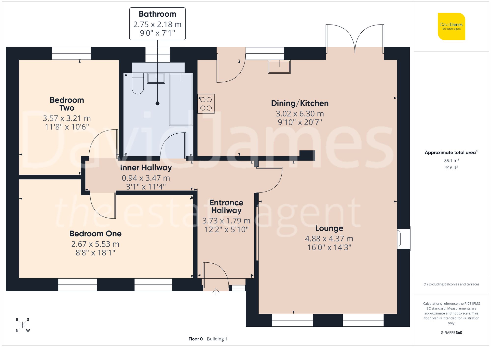 Floorplan for Park Road, Woodthorpe, Nottingham