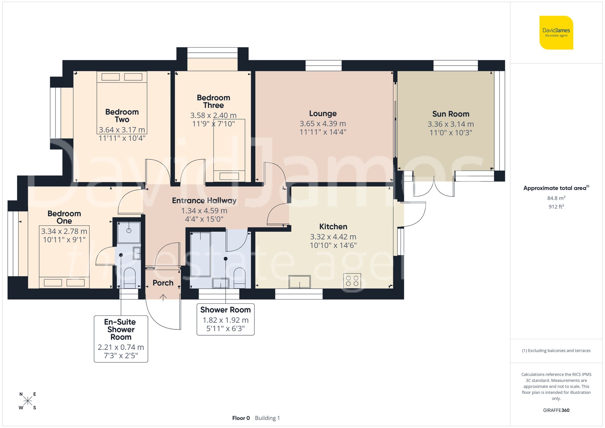 Floorplan for Greenwood Avenue, Nottingham
