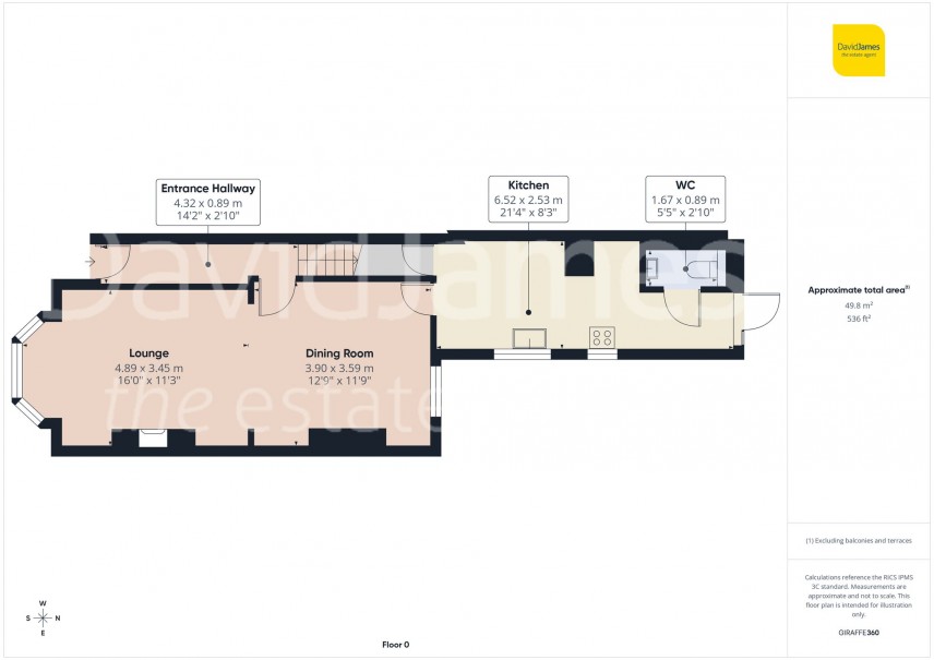 Floorplan for Waldeck Road, Carrington, Nottingham