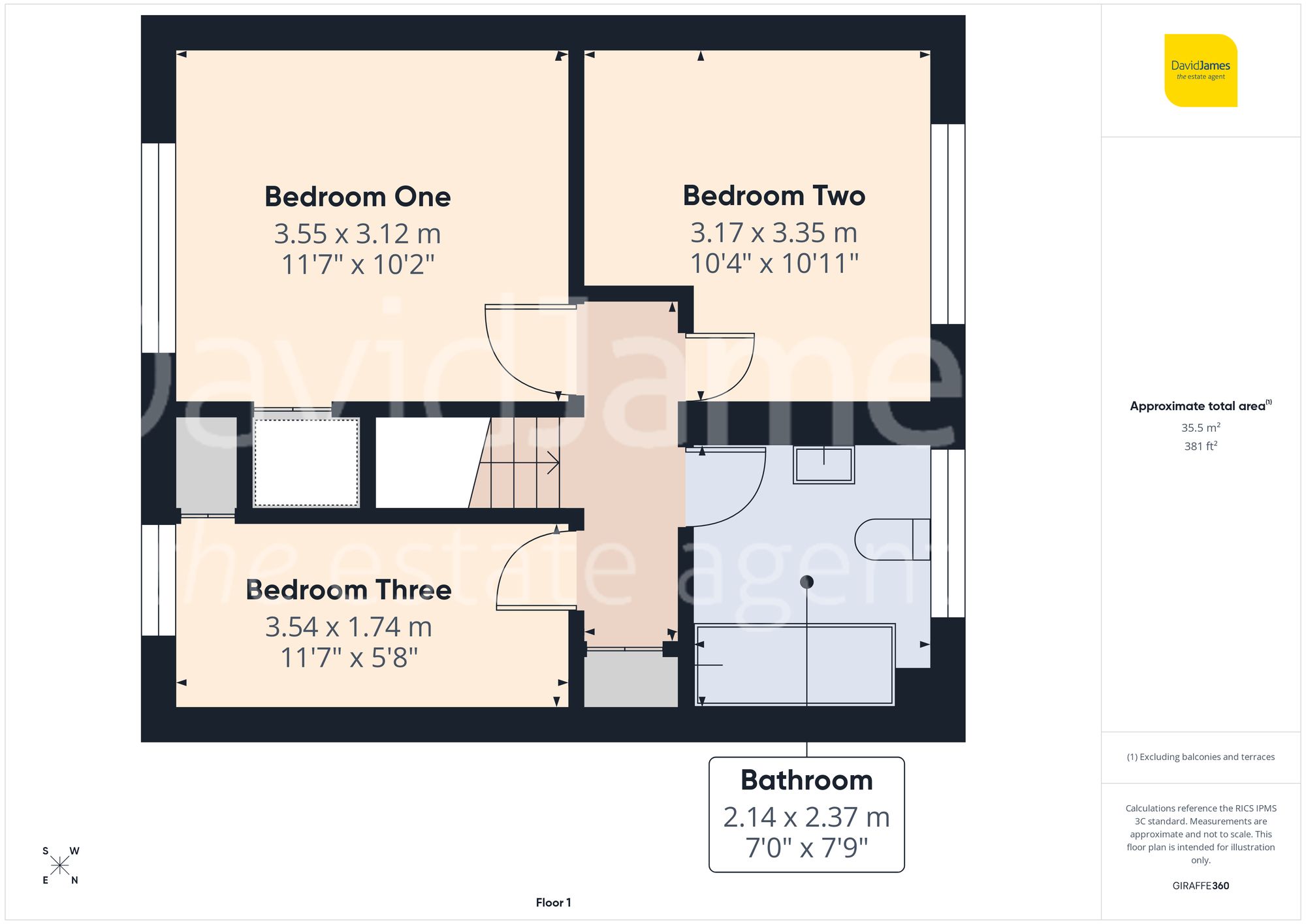 Floorplan for Wendling Gardens, Bestwood Park, Nottingham