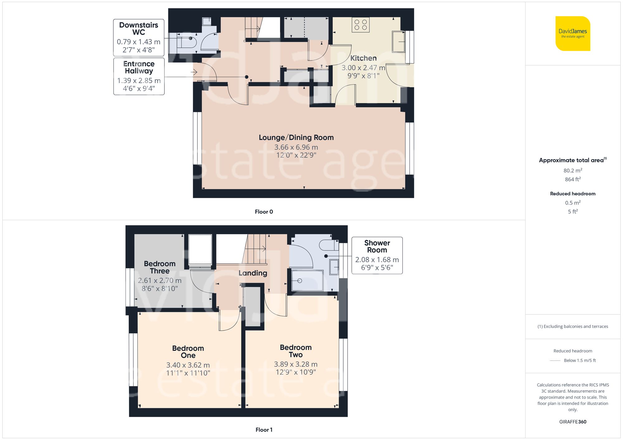 Floorplan for Luther Close, Nottingham