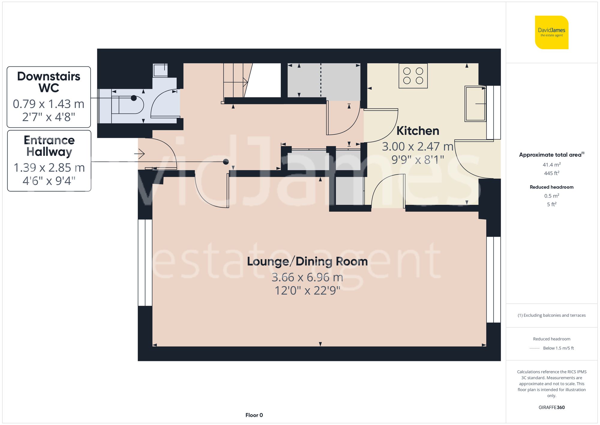 Floorplan for Luther Close, Nottingham