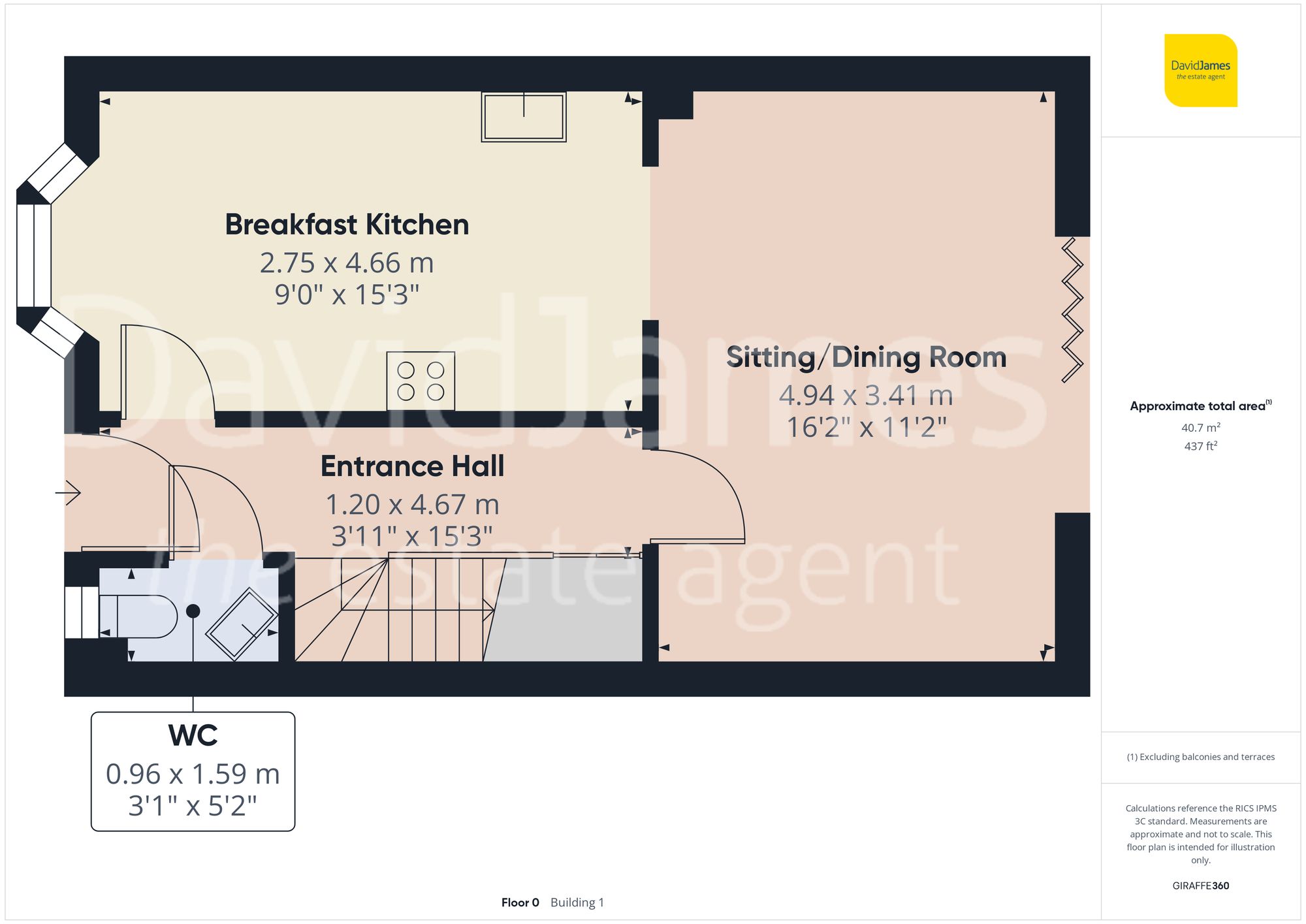 Floorplan for Hopkin Court, Mapperley Plains, Nottingham