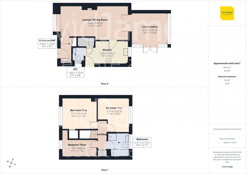 Floorplan for Kelling Close, Bestwood Park, Nottingham