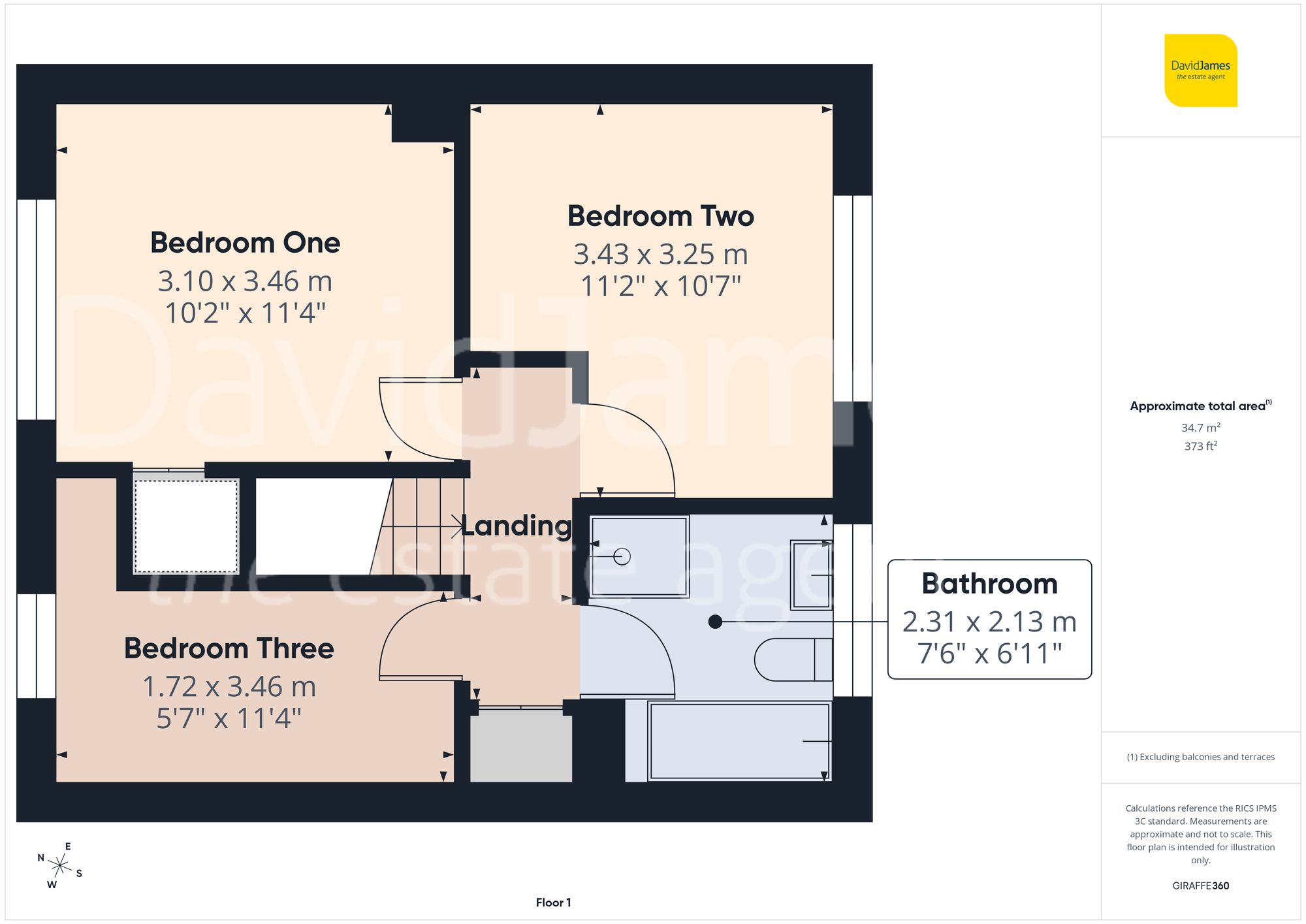Floorplan for Kelling Close, Bestwood Park, Nottingham