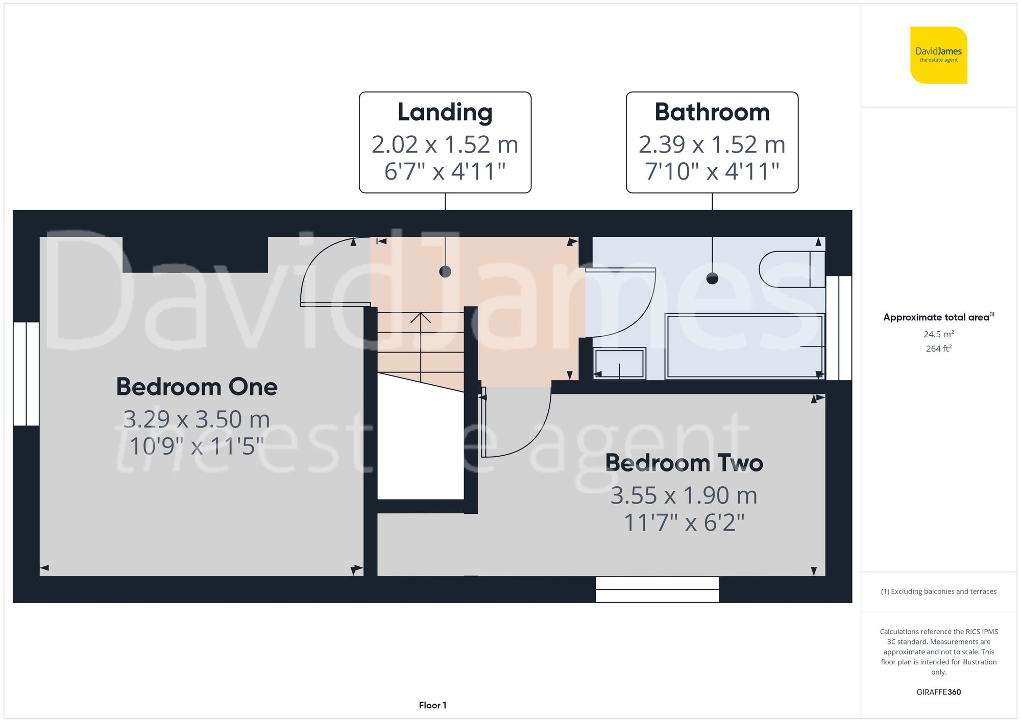 Floorplan for Heathcote Place, Sutton in Ashfield, Nottinghamshire
