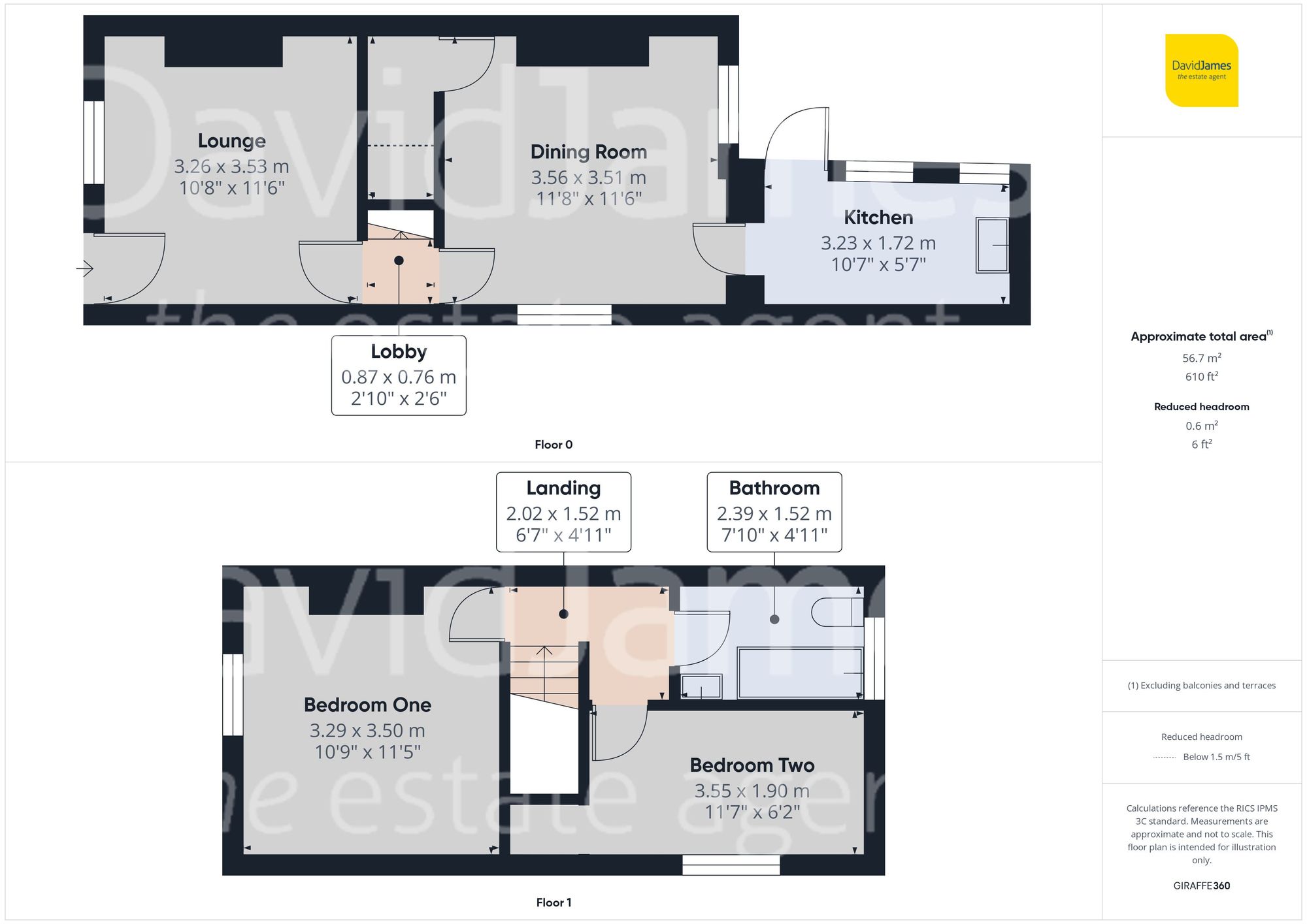 Floorplan for Heathcote Place, Sutton in Ashfield, Nottinghamshire