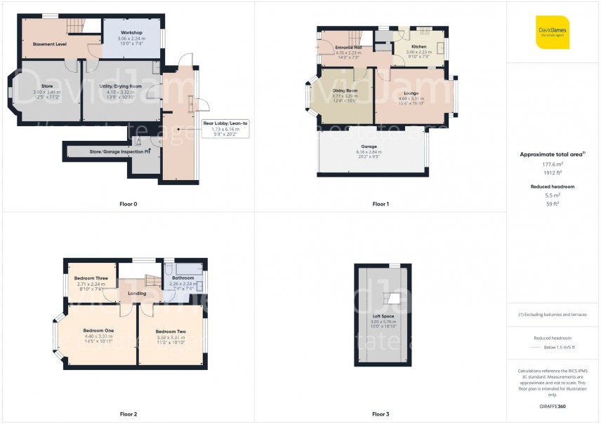Floorplan for Harrington Drive, Nottingham