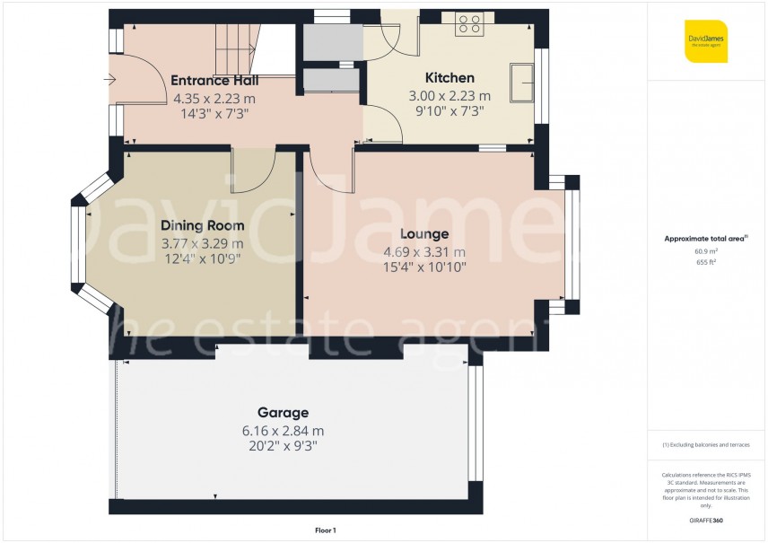 Floorplan for Harrington Drive, Nottingham