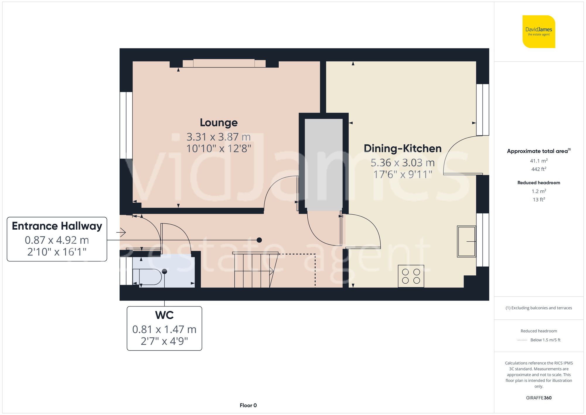 Floorplan for Astrid Gardens, Top Valley, Nottingham