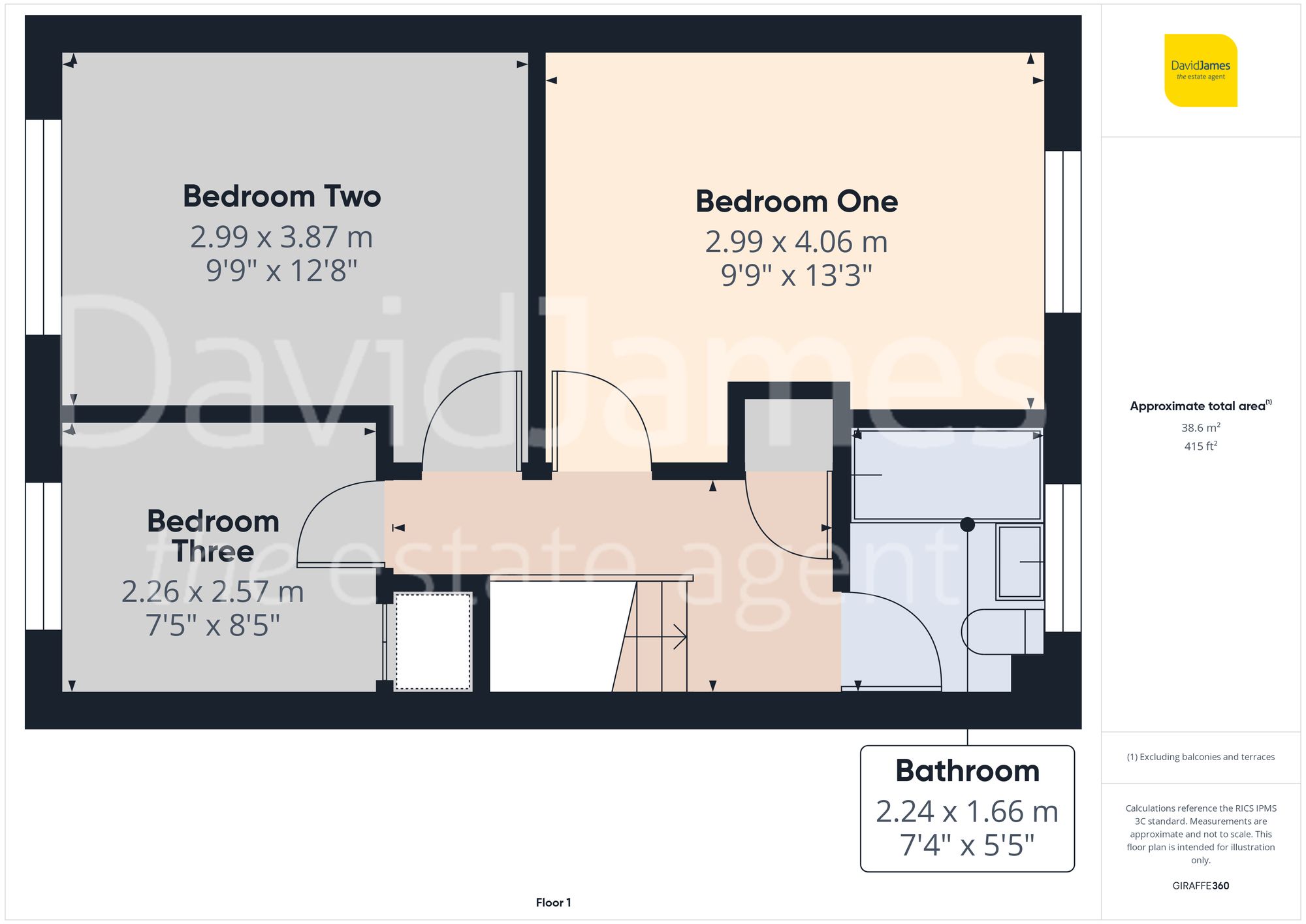 Floorplan for Astrid Gardens, Top Valley, Nottingham