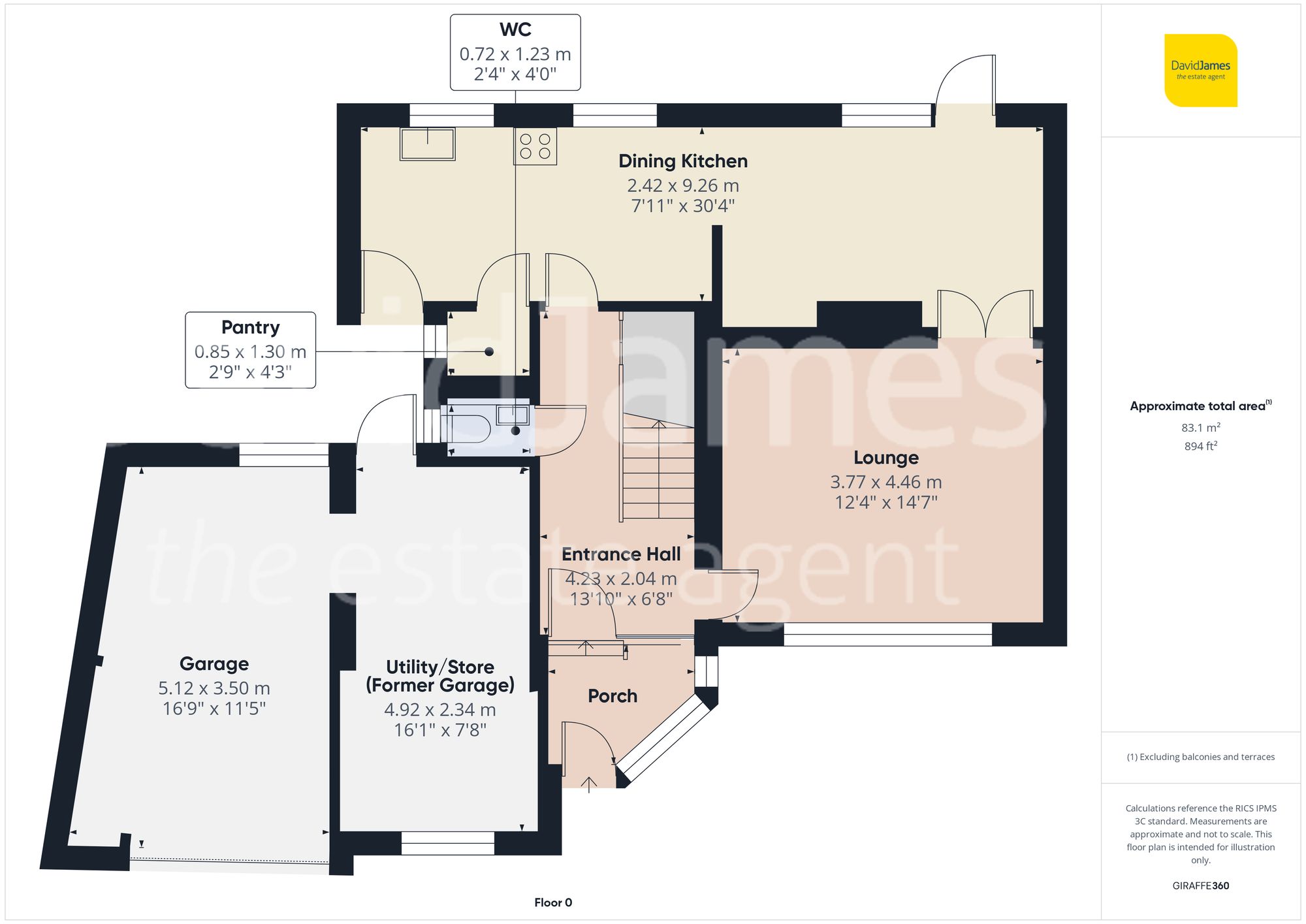 Floorplan for Abingdon Gardens, Woodthorpe, Nottingham