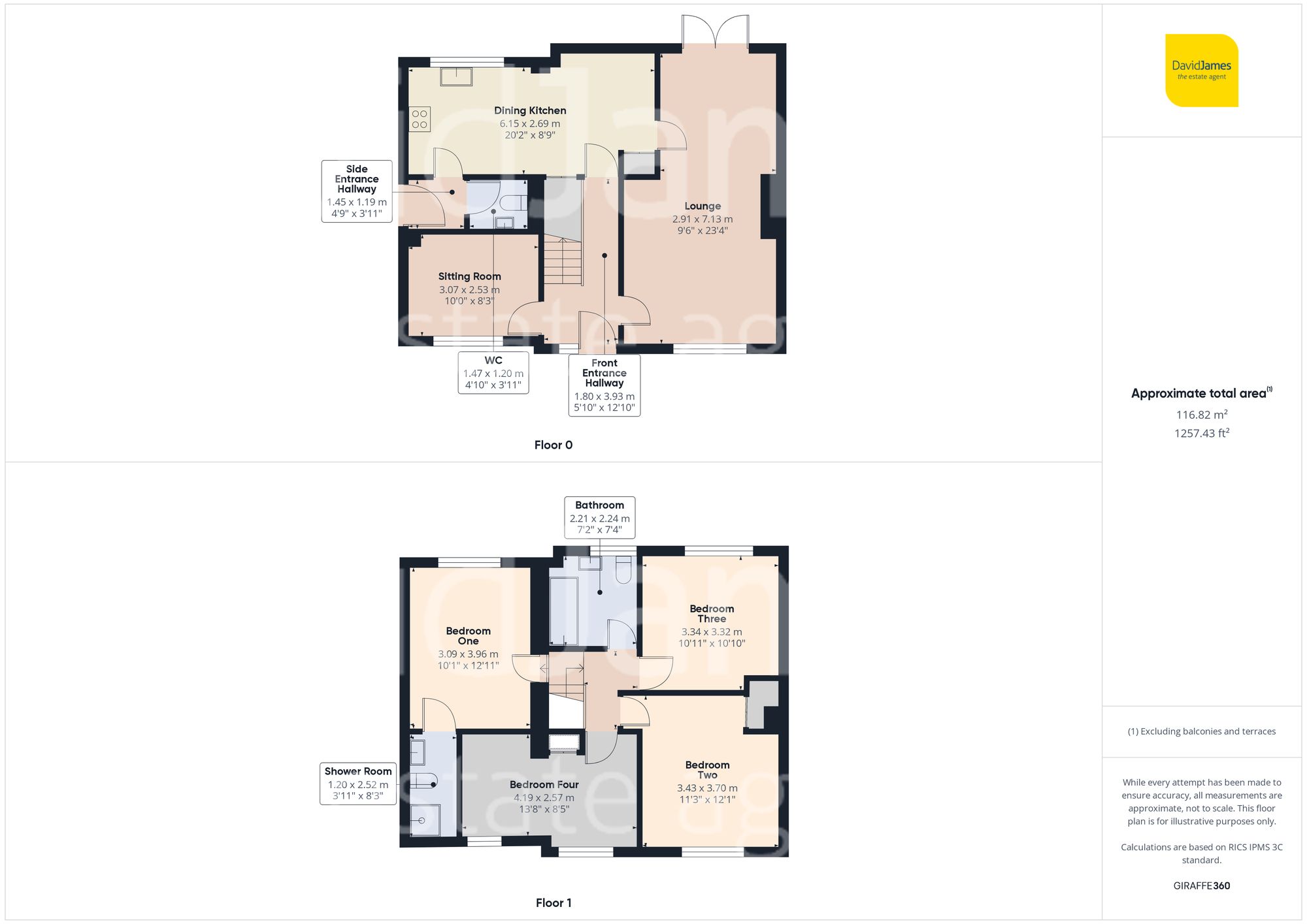 Floorplan for Chesterfield Avenue, Gedling, Nottingham