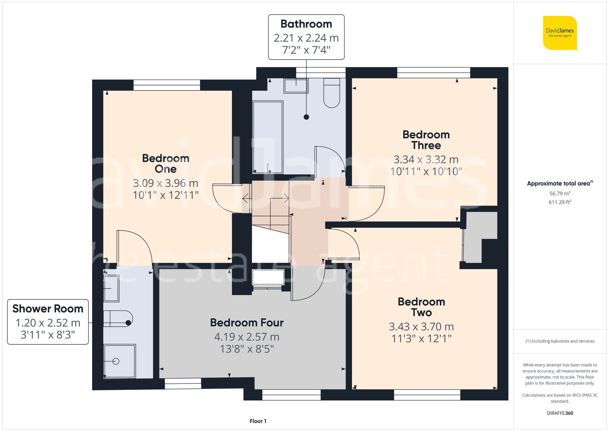 Floorplan for Chesterfield Avenue, Gedling, Nottingham
