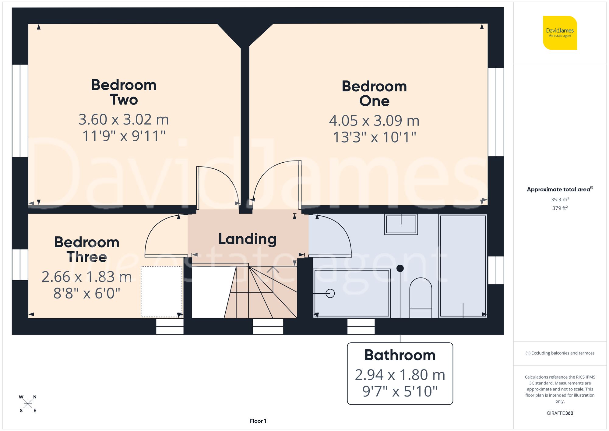 Floorplan for Kirk Road, Mapperley, Nottingham