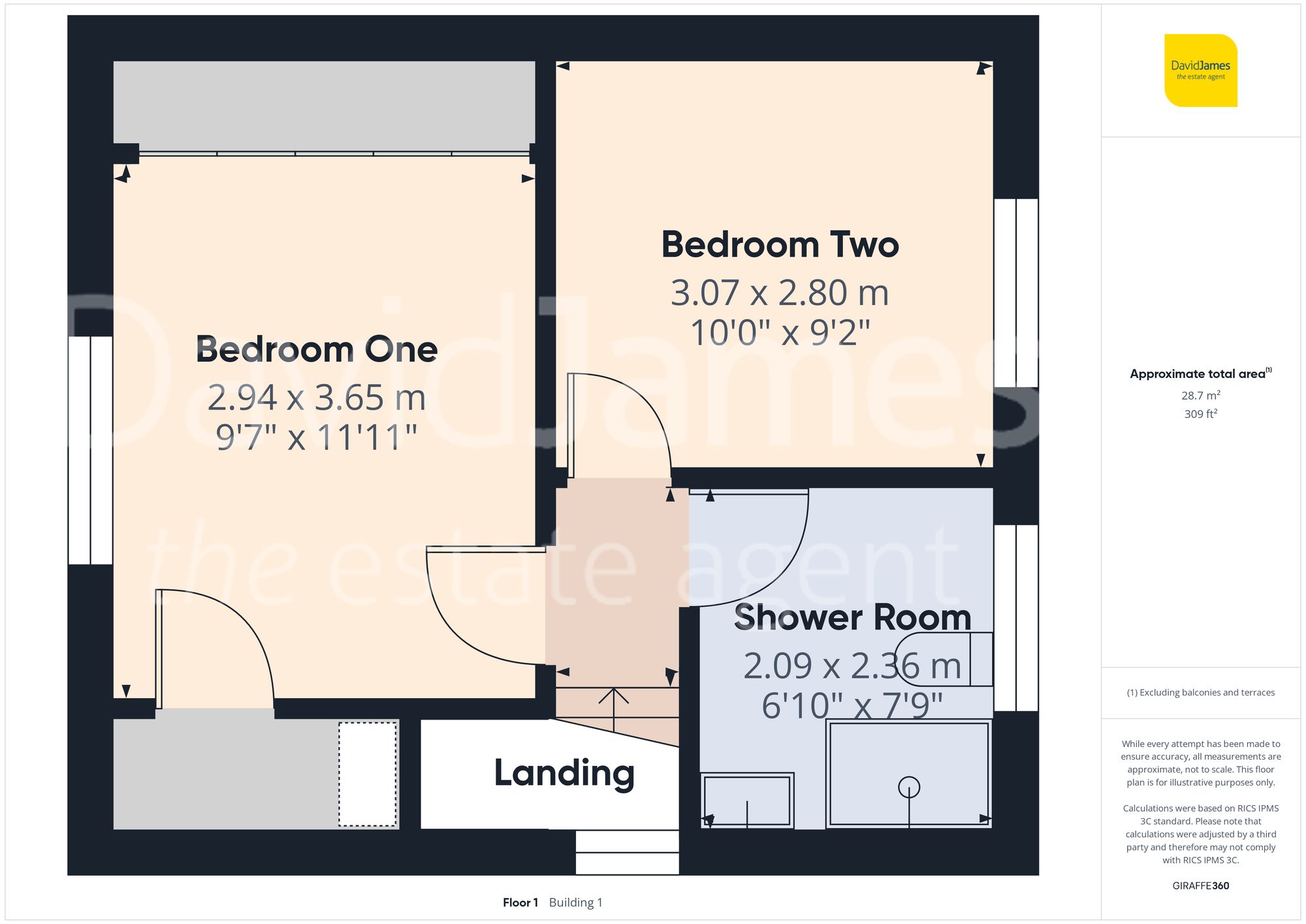 Floorplan for Tenbury Crescent, Nottingham