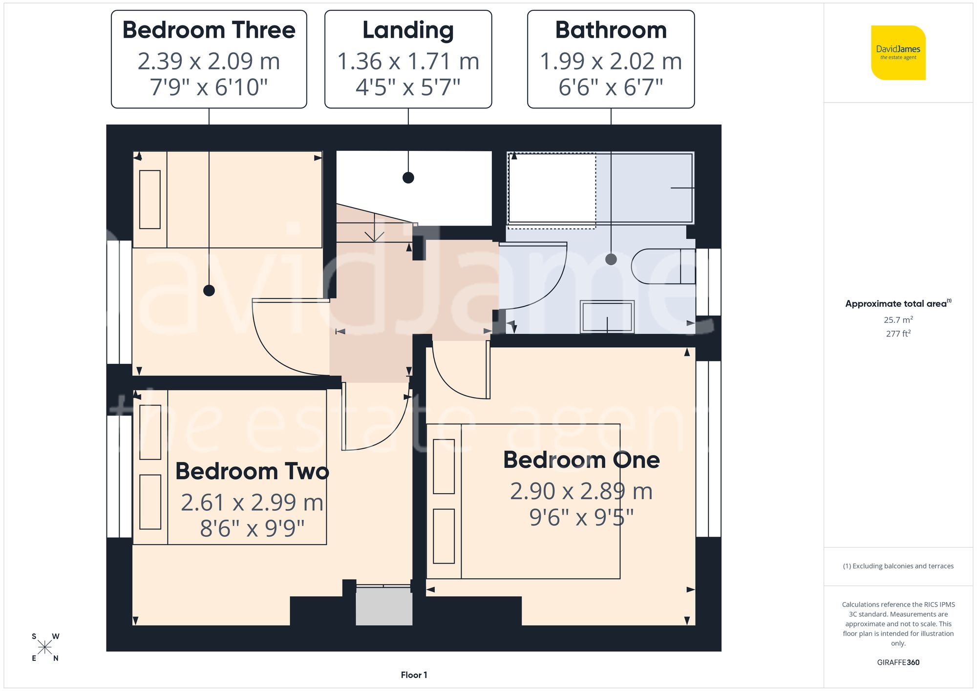 Floorplan for Anstey Rise, Nottingham