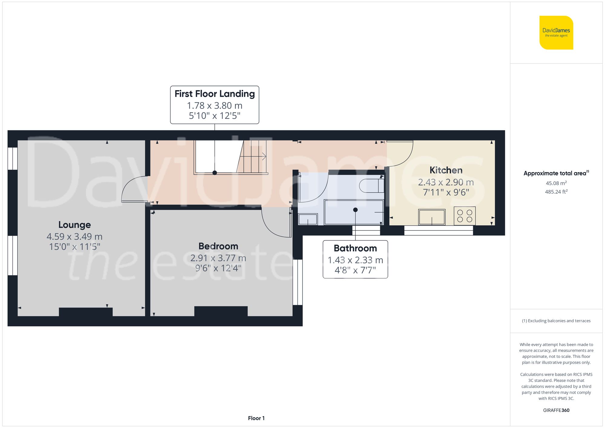 Floorplan for St. Albans Road, Arnold, Nottingham