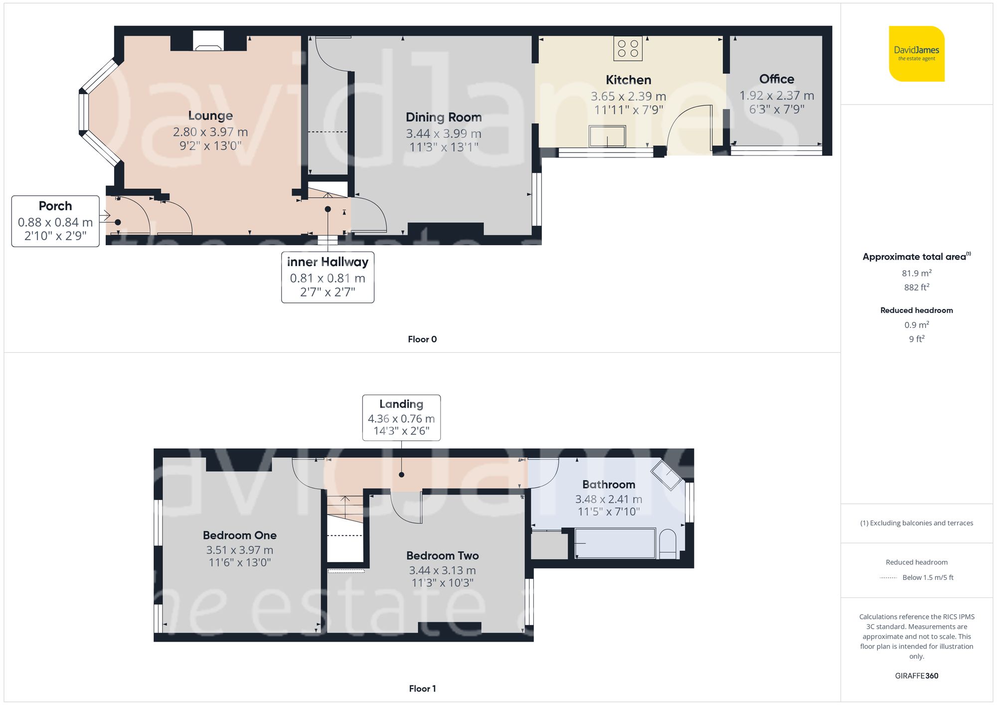 Floorplan for Haddon Street, Sherwood, Nottingham