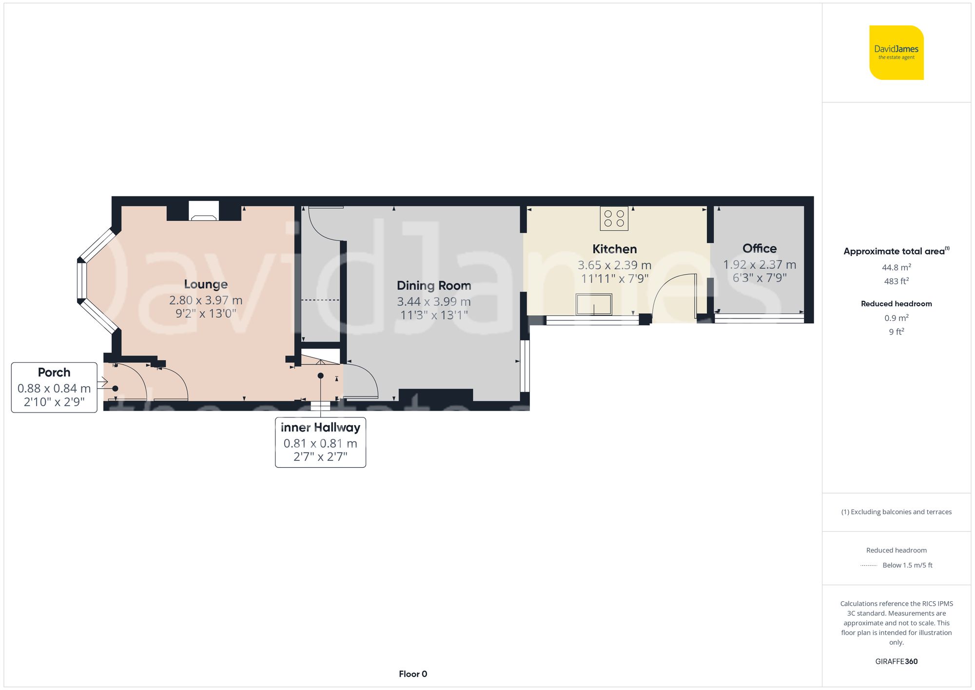 Floorplan for Haddon Street, Sherwood, Nottingham