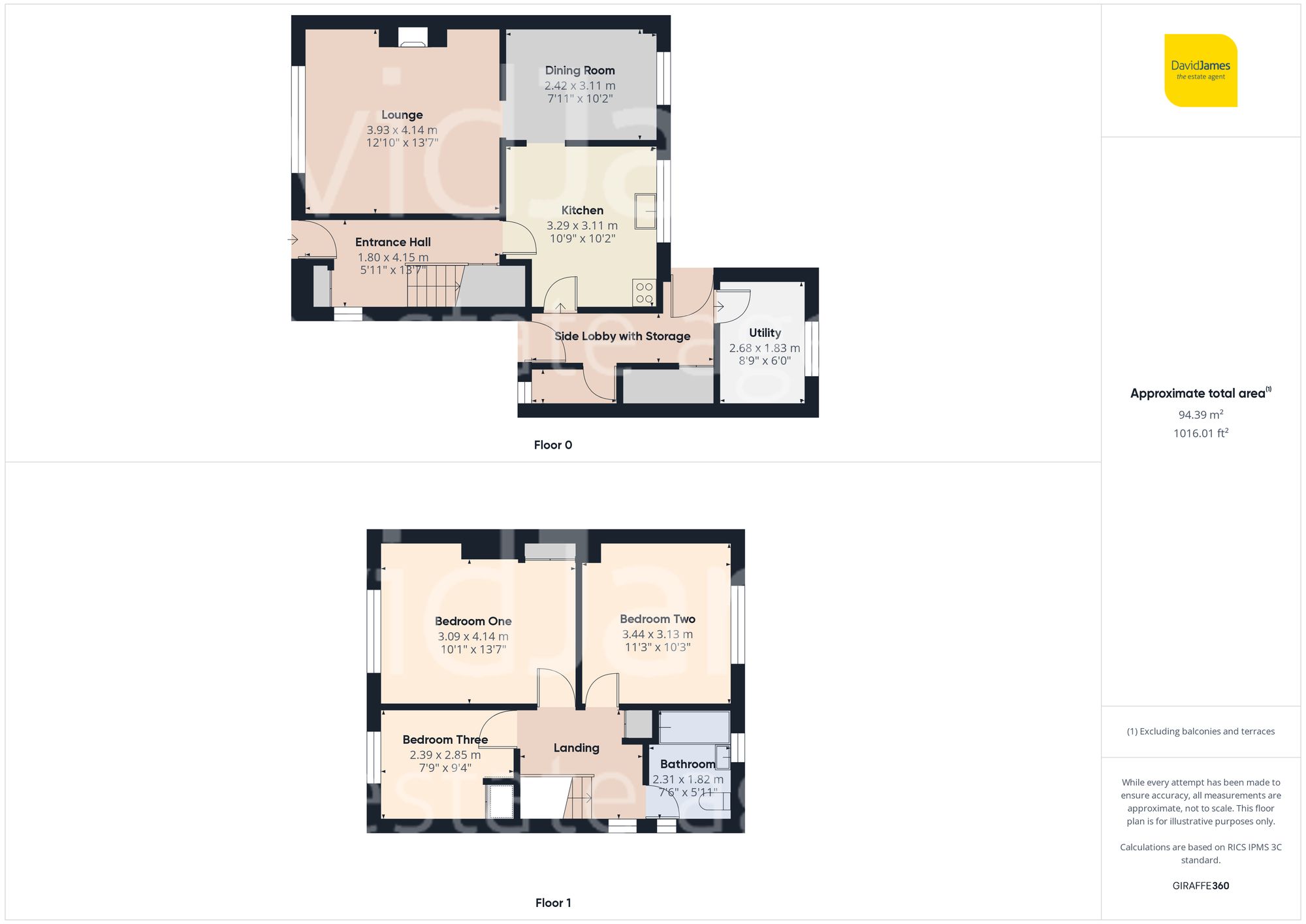 Floorplan for Rookery Gardens, Arnold, Nottingham