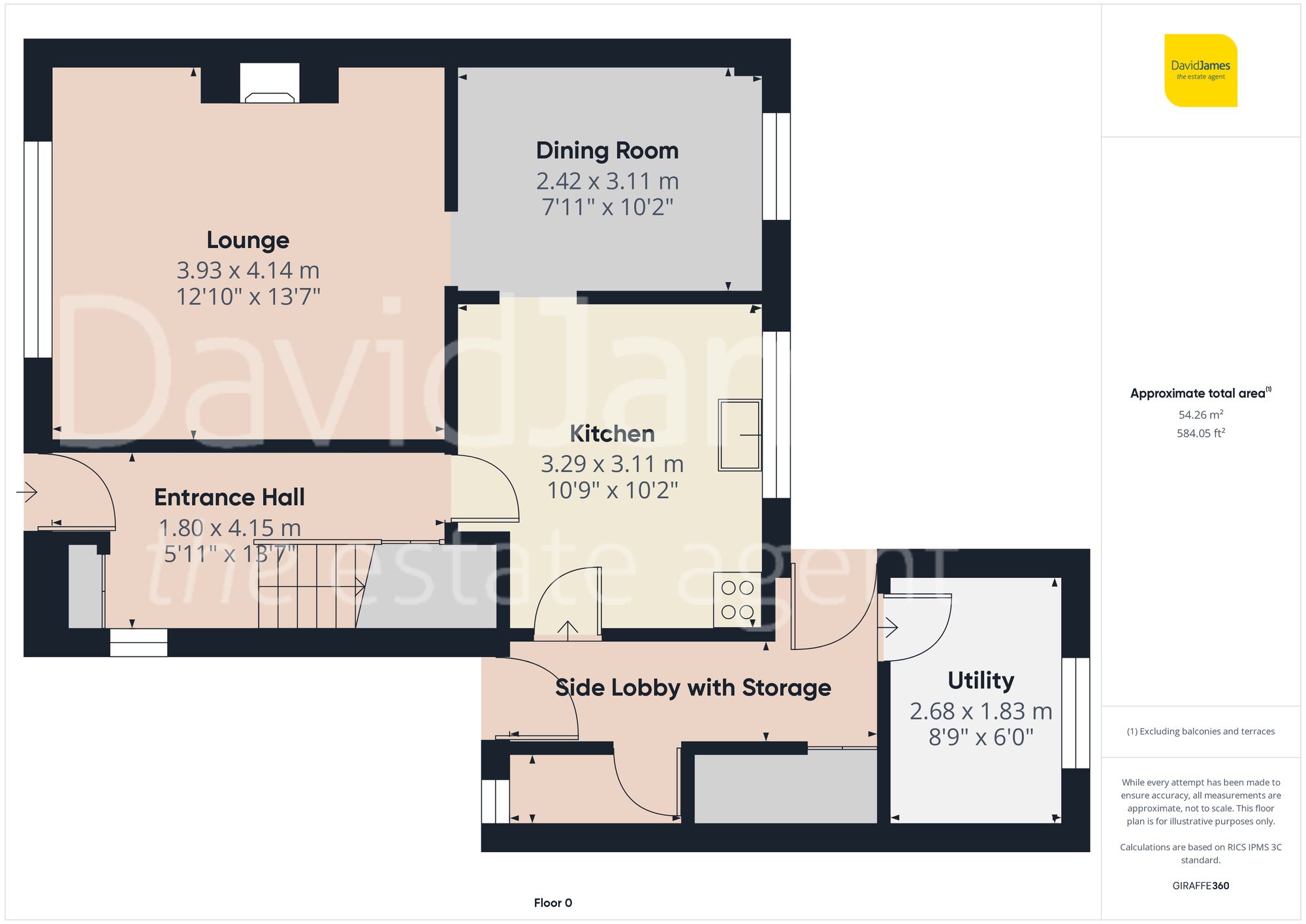Floorplan for Rookery Gardens, Arnold, Nottingham