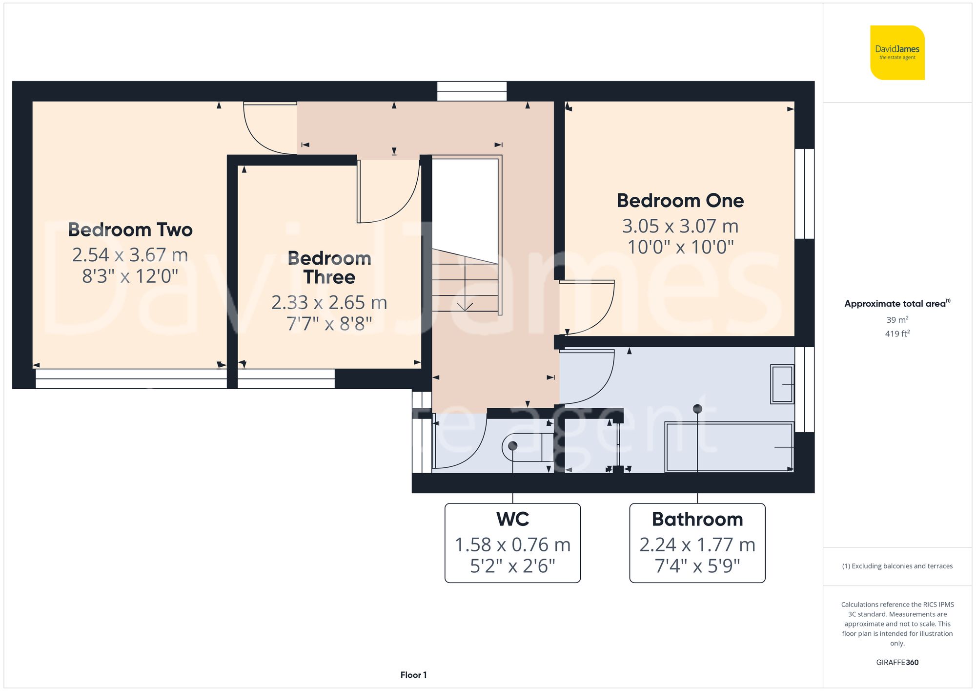 Floorplan for Welbeck Gardens, Woodthorpe, Nottingham