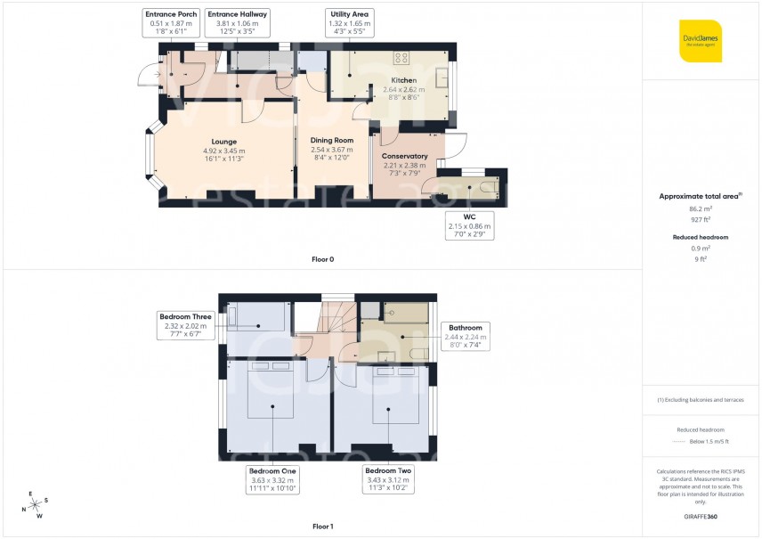 Floorplan for Northolme Avenue, Bulwell, Nottingham