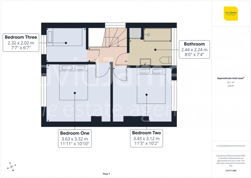 Floorplan for Northolme Avenue, Bulwell, Nottingham
