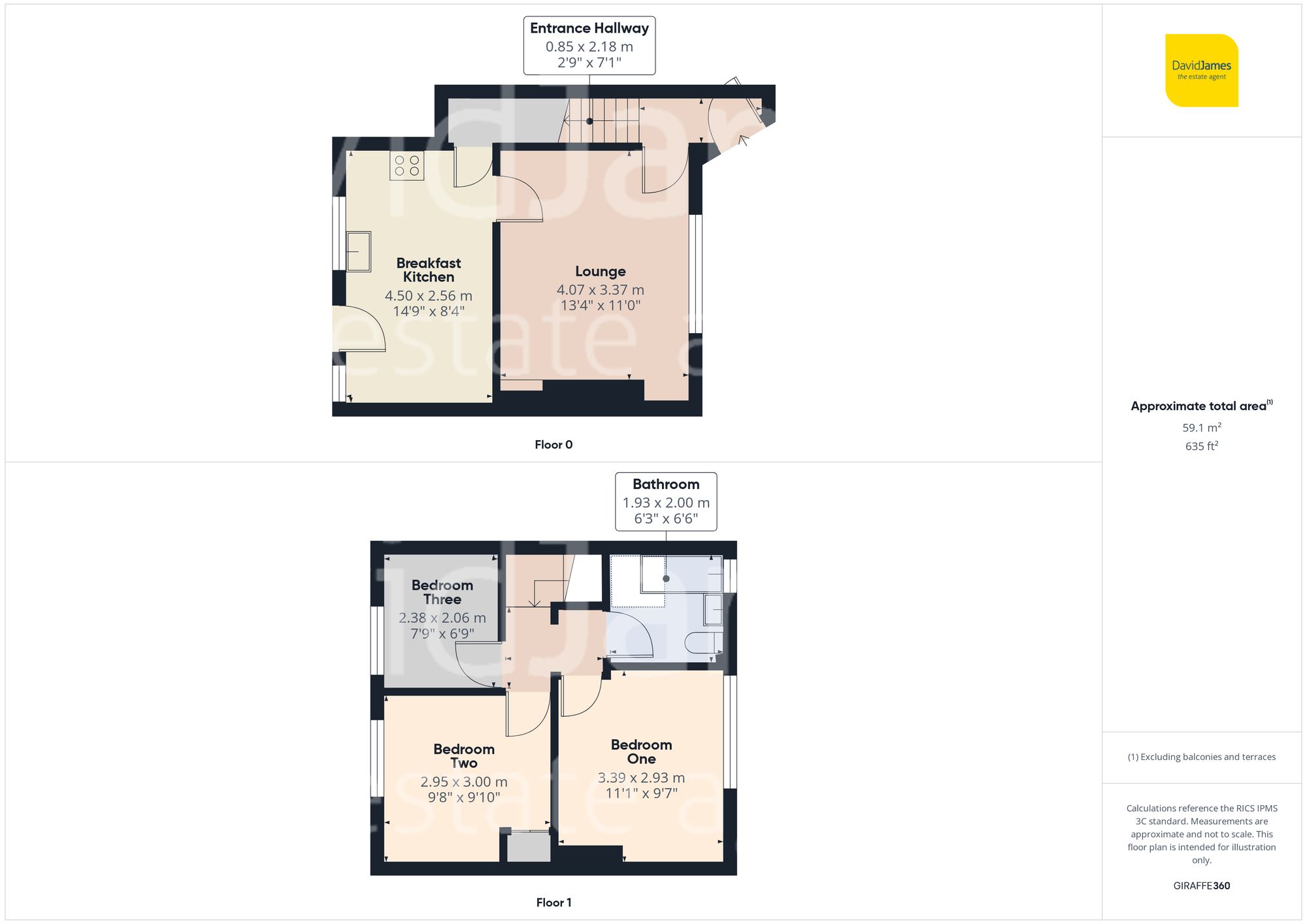 Floorplan for Leybourne Drive, Bestwood, Nottingham