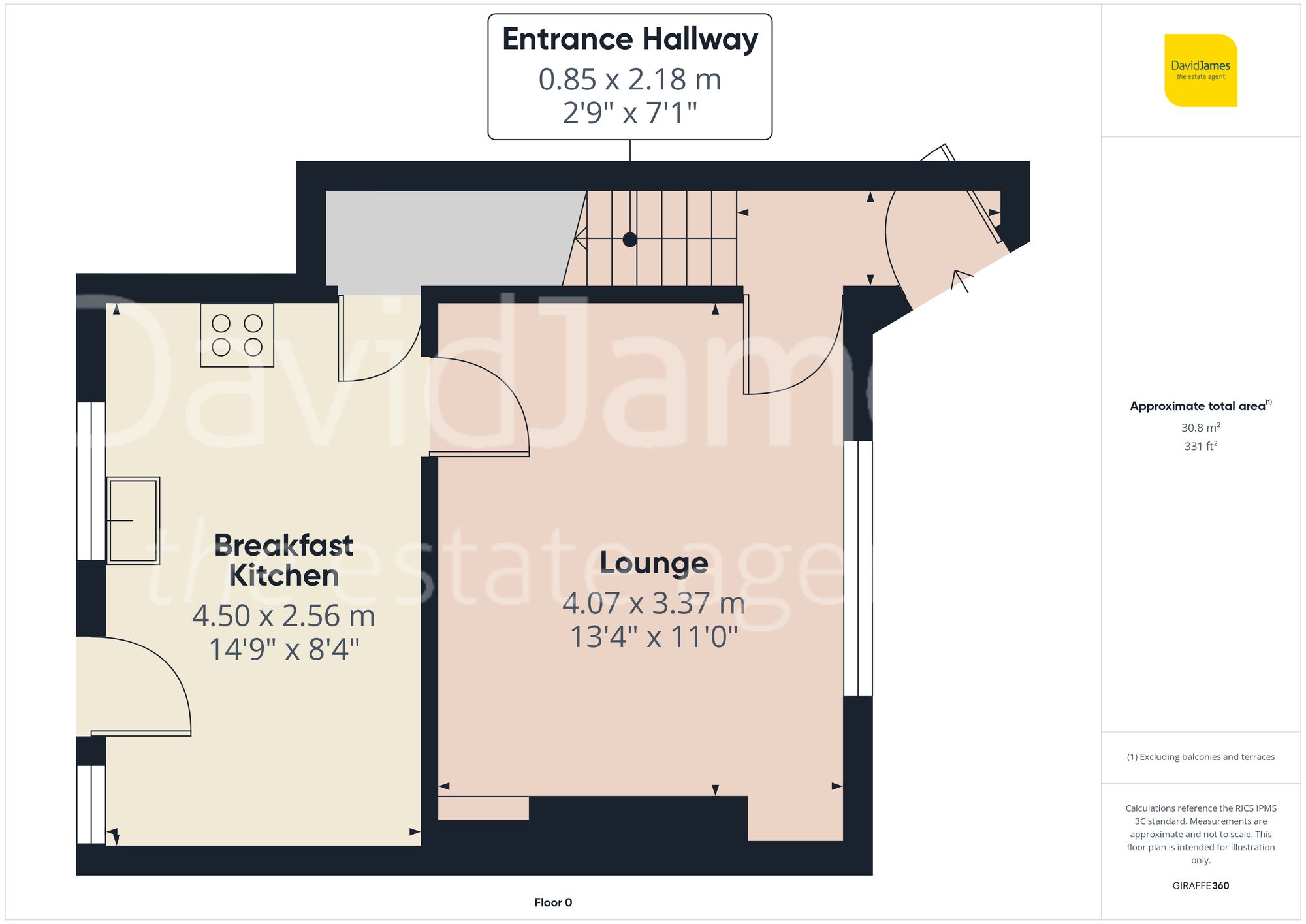 Floorplan for Leybourne Drive, Bestwood, Nottingham